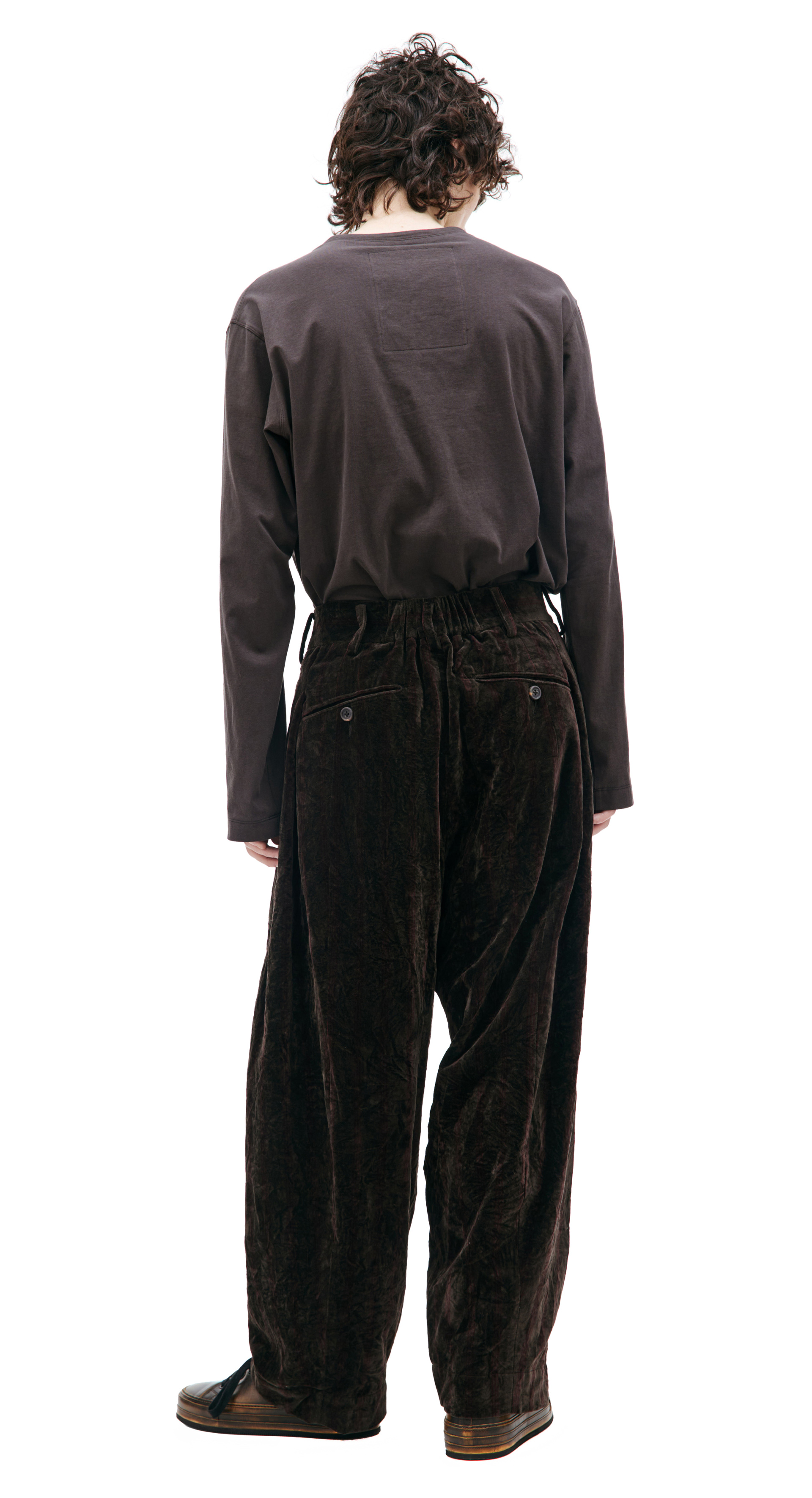 Ziggy Chen Velveteen wide leg trousers