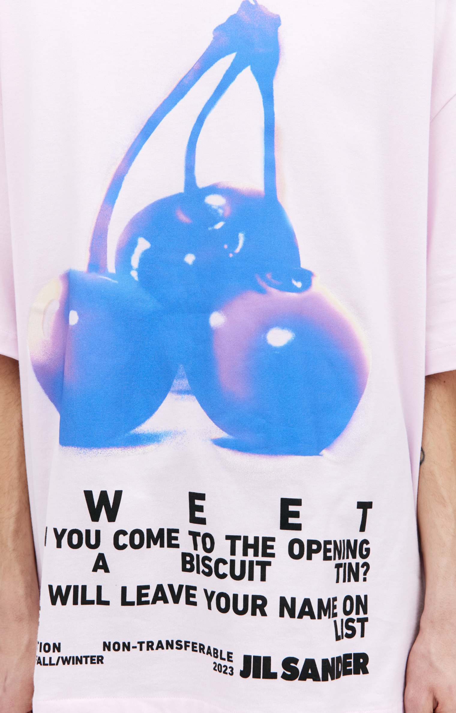 Jil Sander Pink printed t-shirt