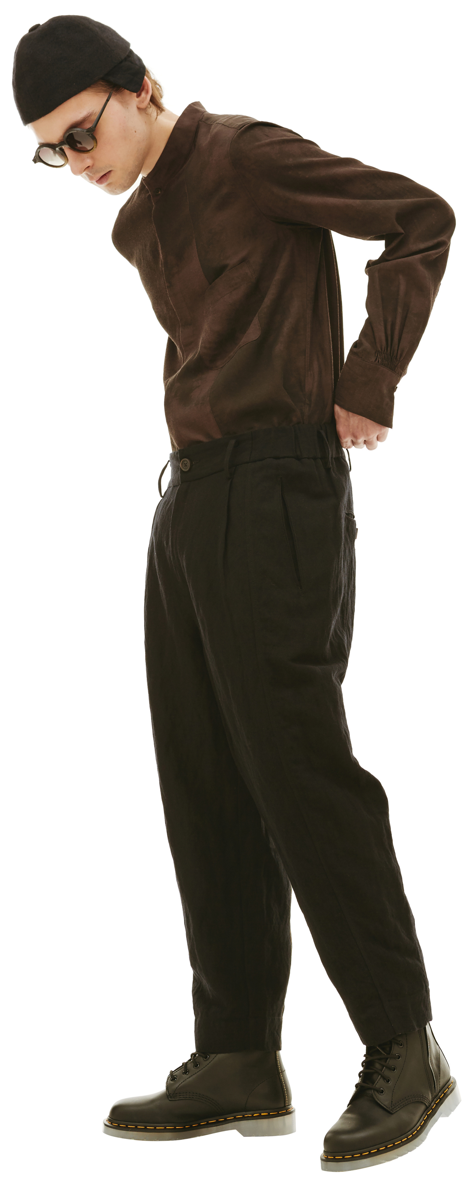 Ziggy Chen Свободные брюки с контрастной полоской