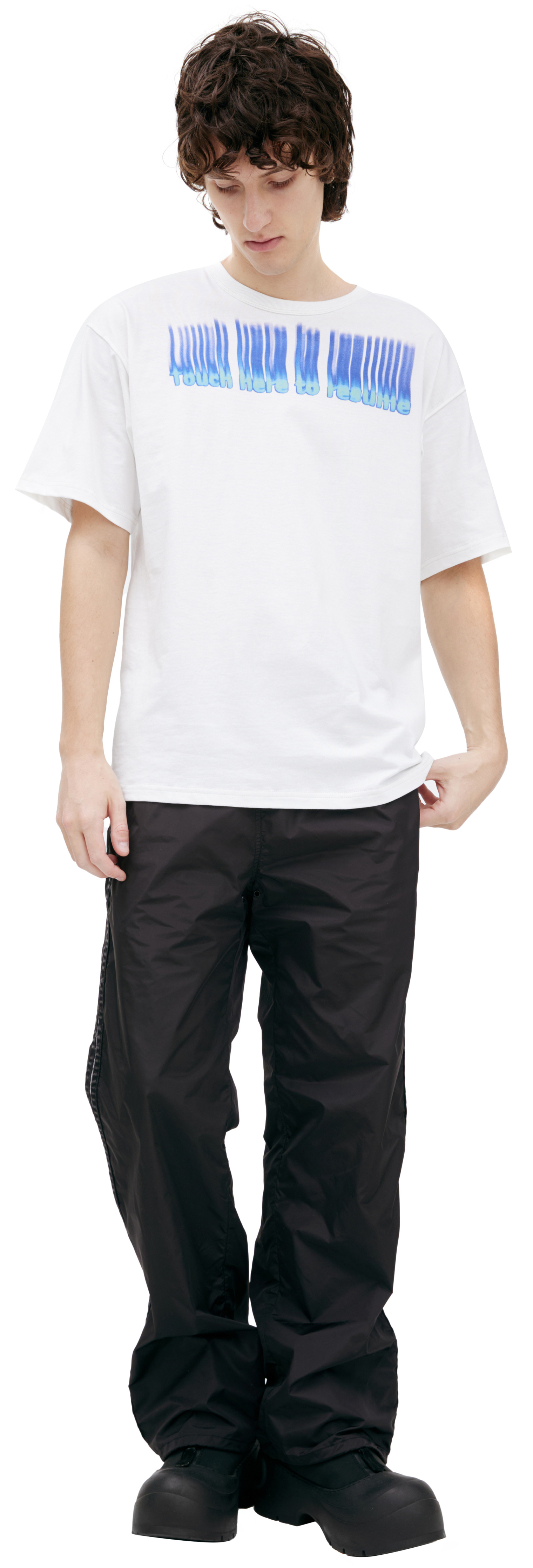 Diesel \'Touch here to resume\' T-shirt