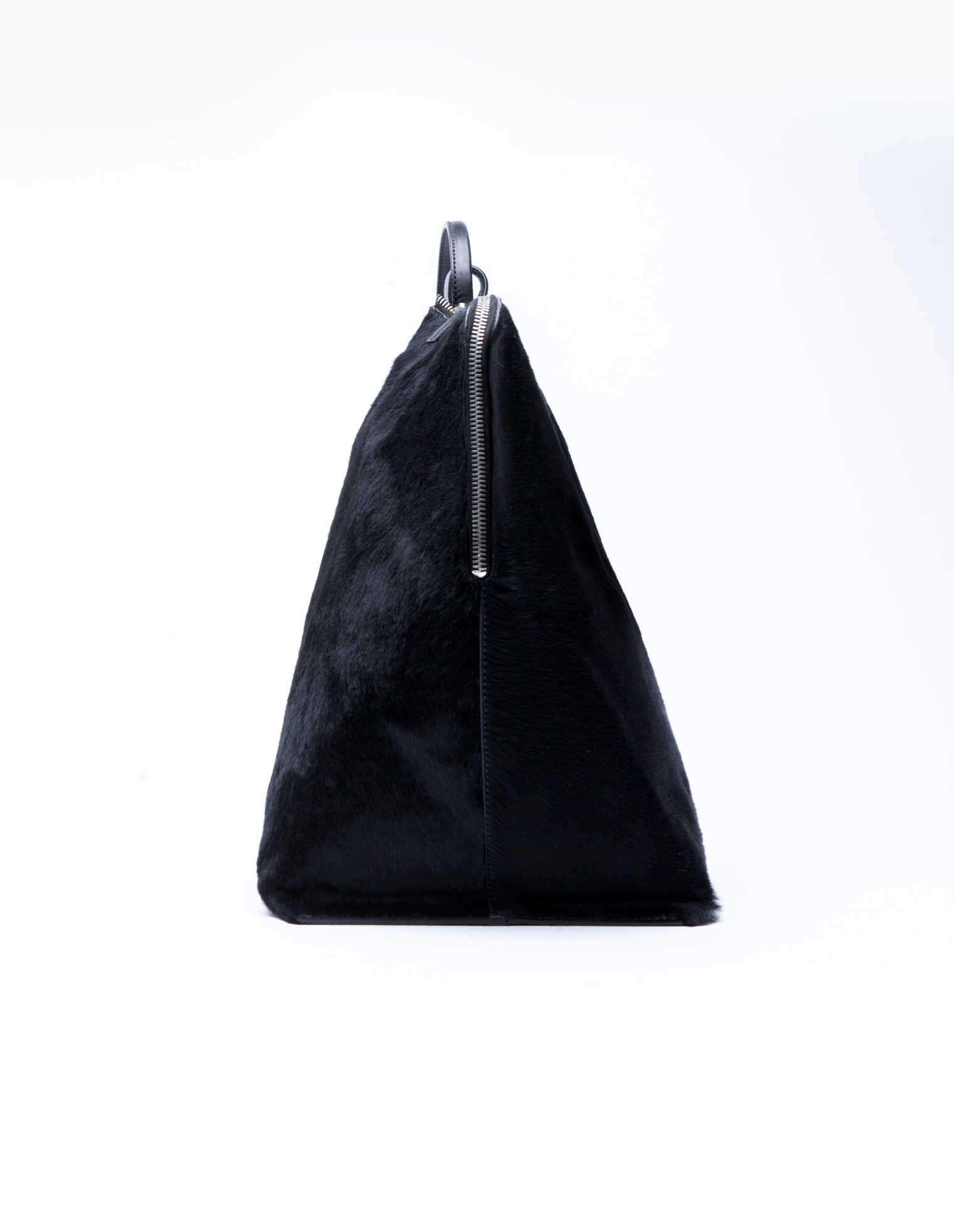 Rick Owens Pony fur trimmed backpack