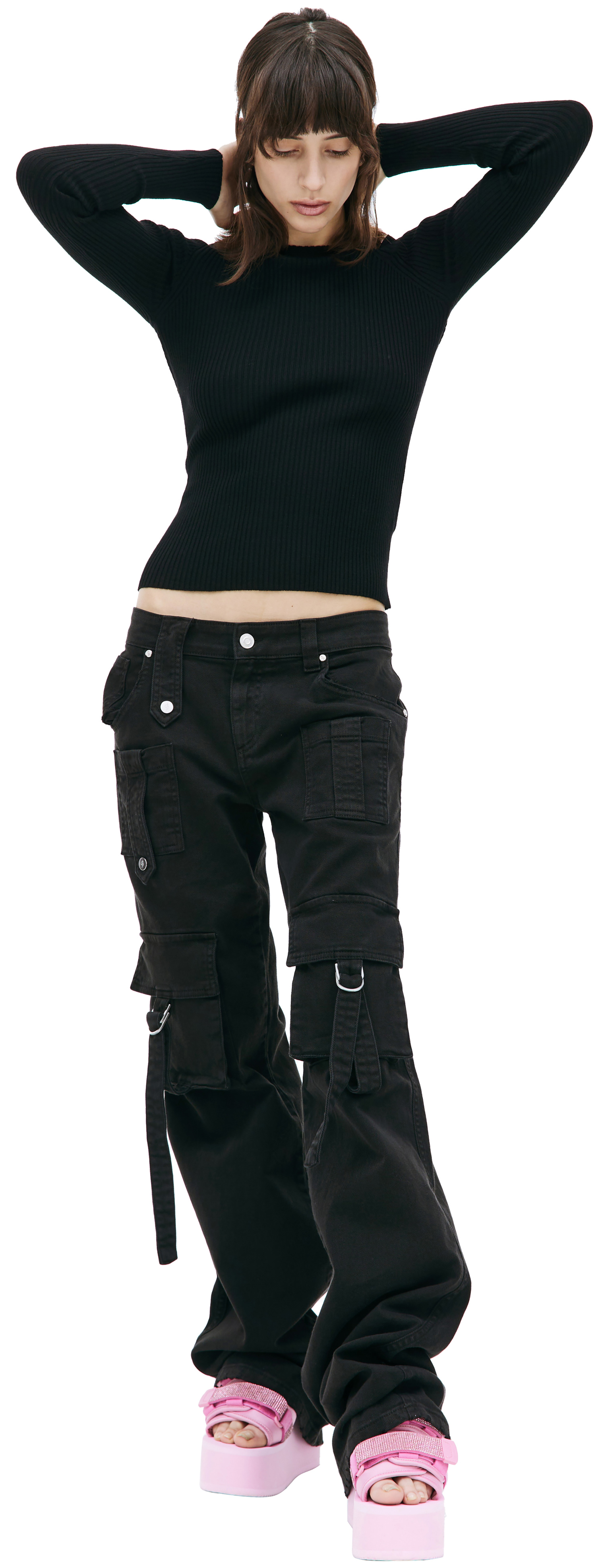 Blumarine Black cargo jeans