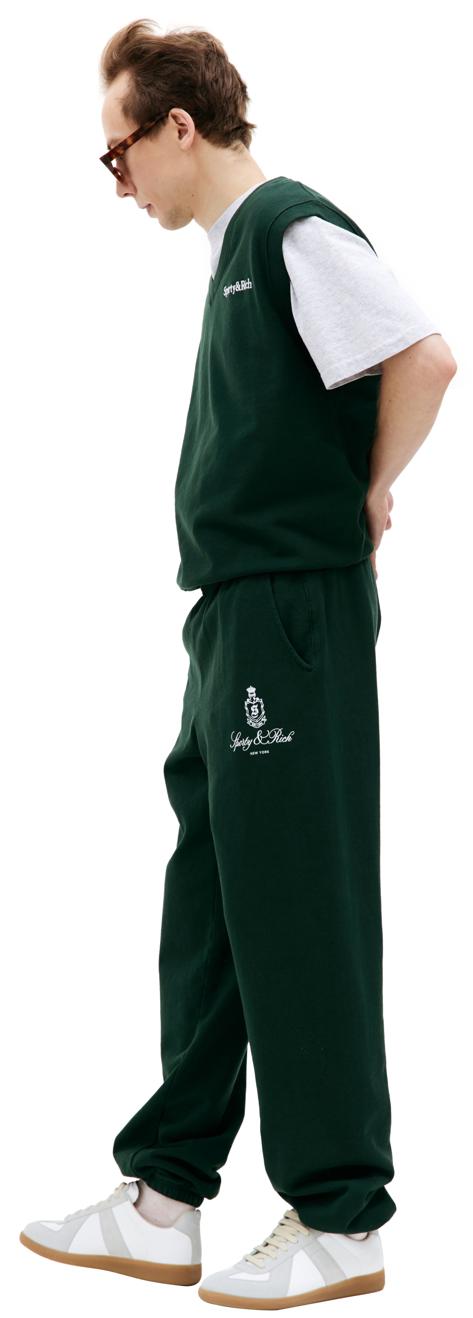 SPORTY & RICH Vendome cotton sweatpant