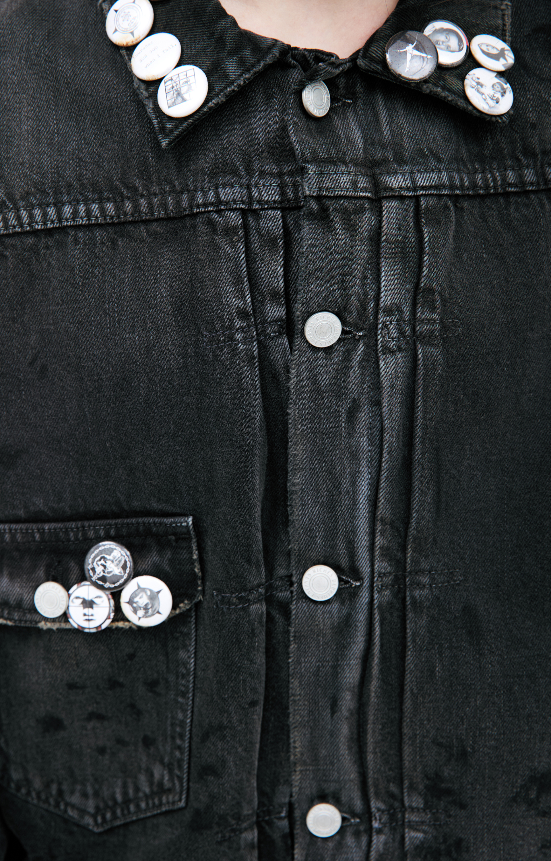 Enfants Riches Déprimés Denim jacket with badges