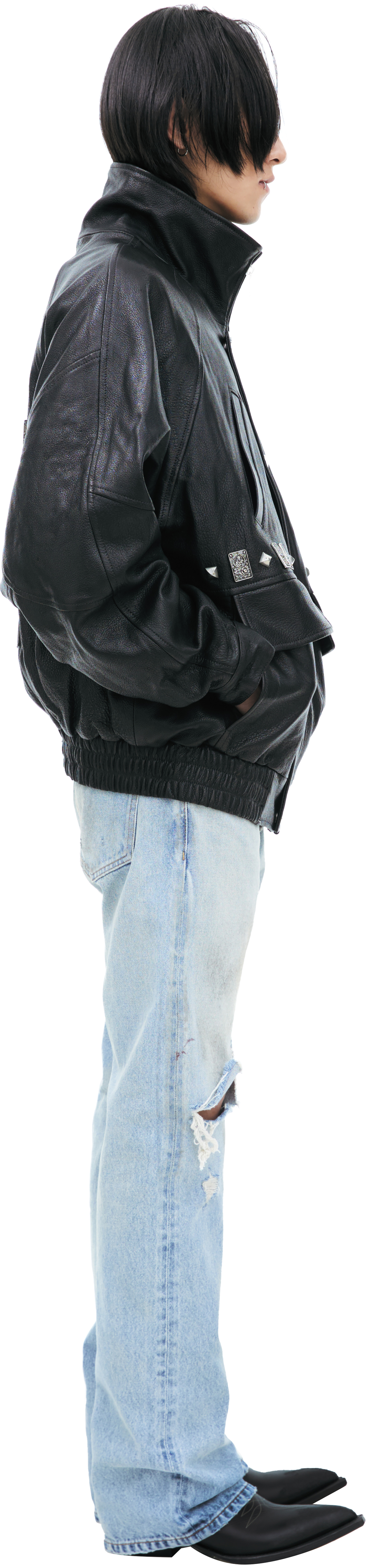 Enfants Riches Déprimés Printed leather jacket