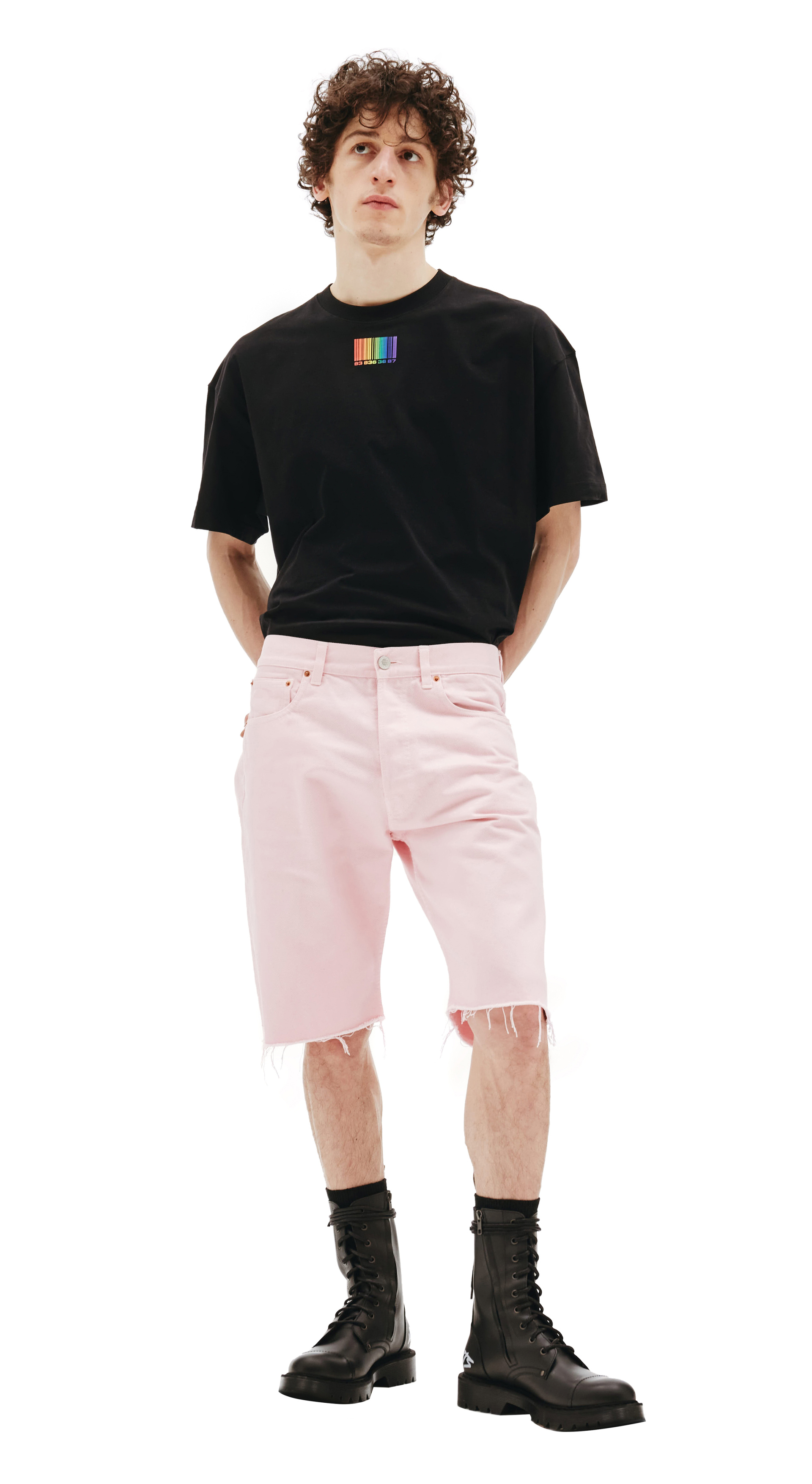 VTMNTS Rainbow barcode t-shirt