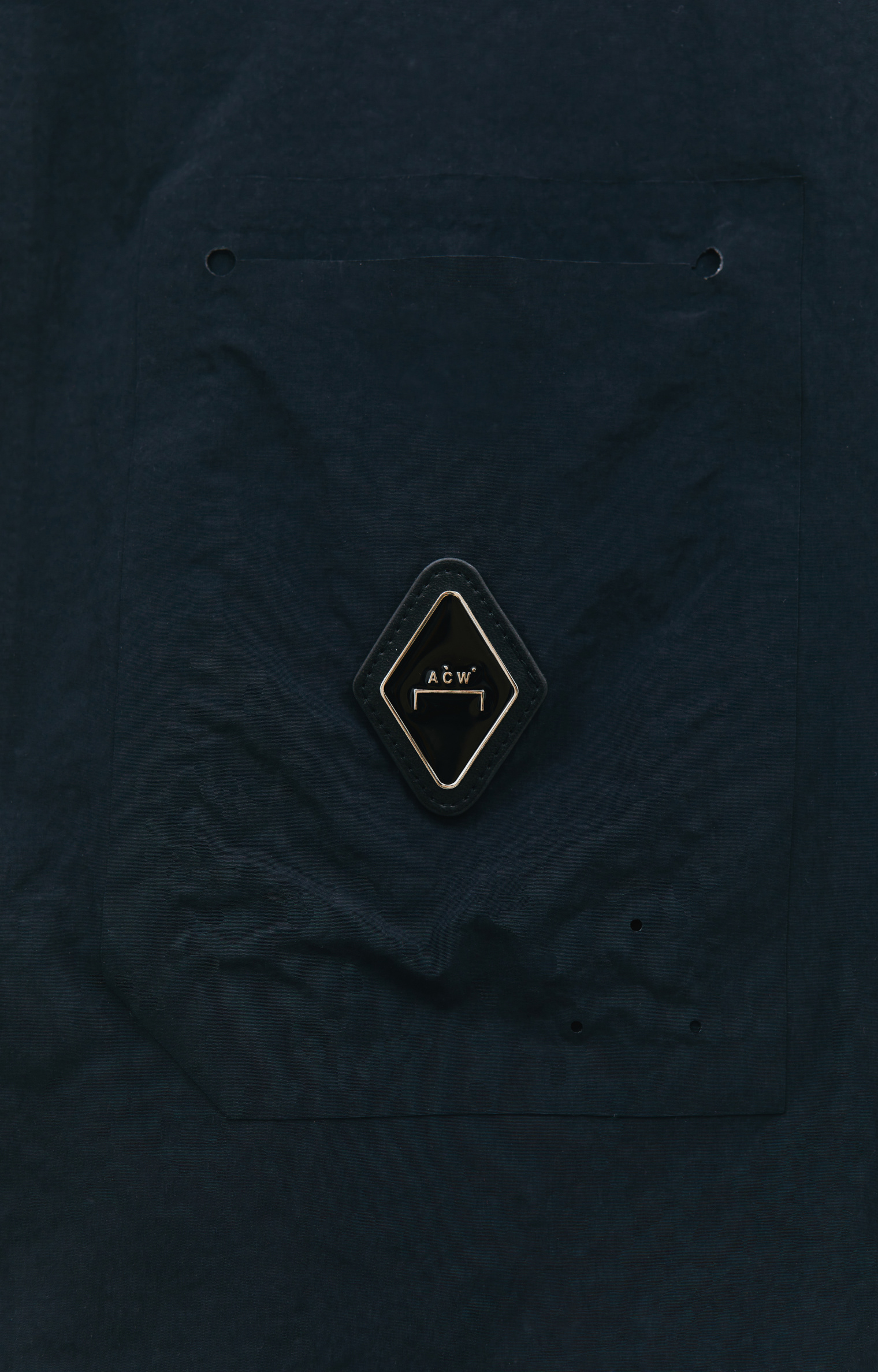 A-COLD-WALL* Navy blue embroidered overshirt