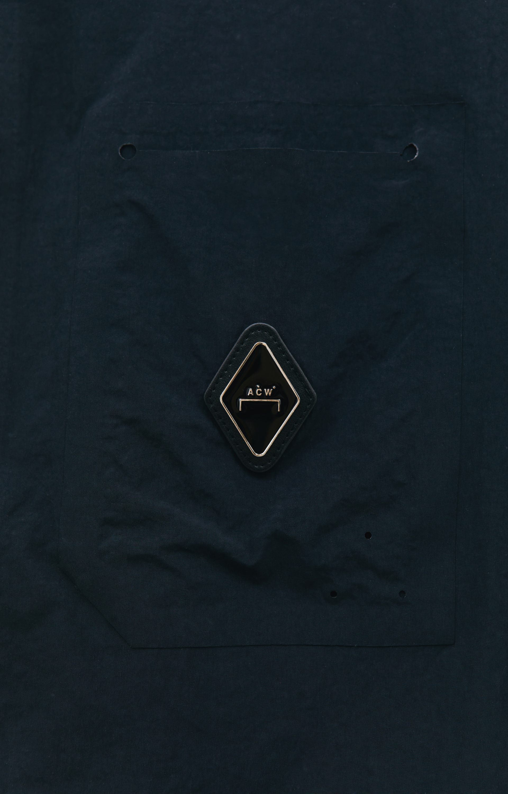 A-COLD-WALL* Navy blue embroidered overshirt