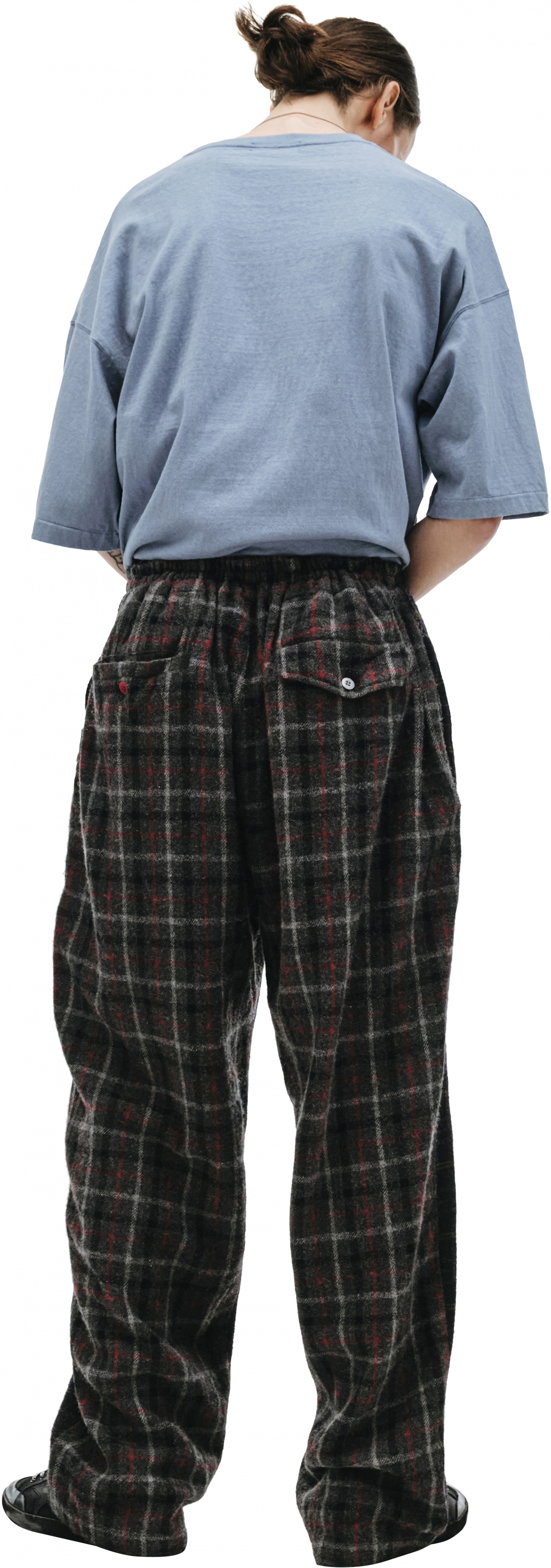 Undercover Wool 50/50 Checked Trousers