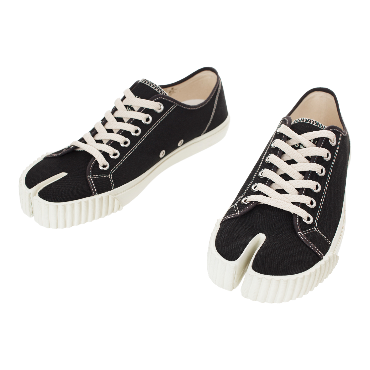 Maison Margiela Black Tabi Sneakers