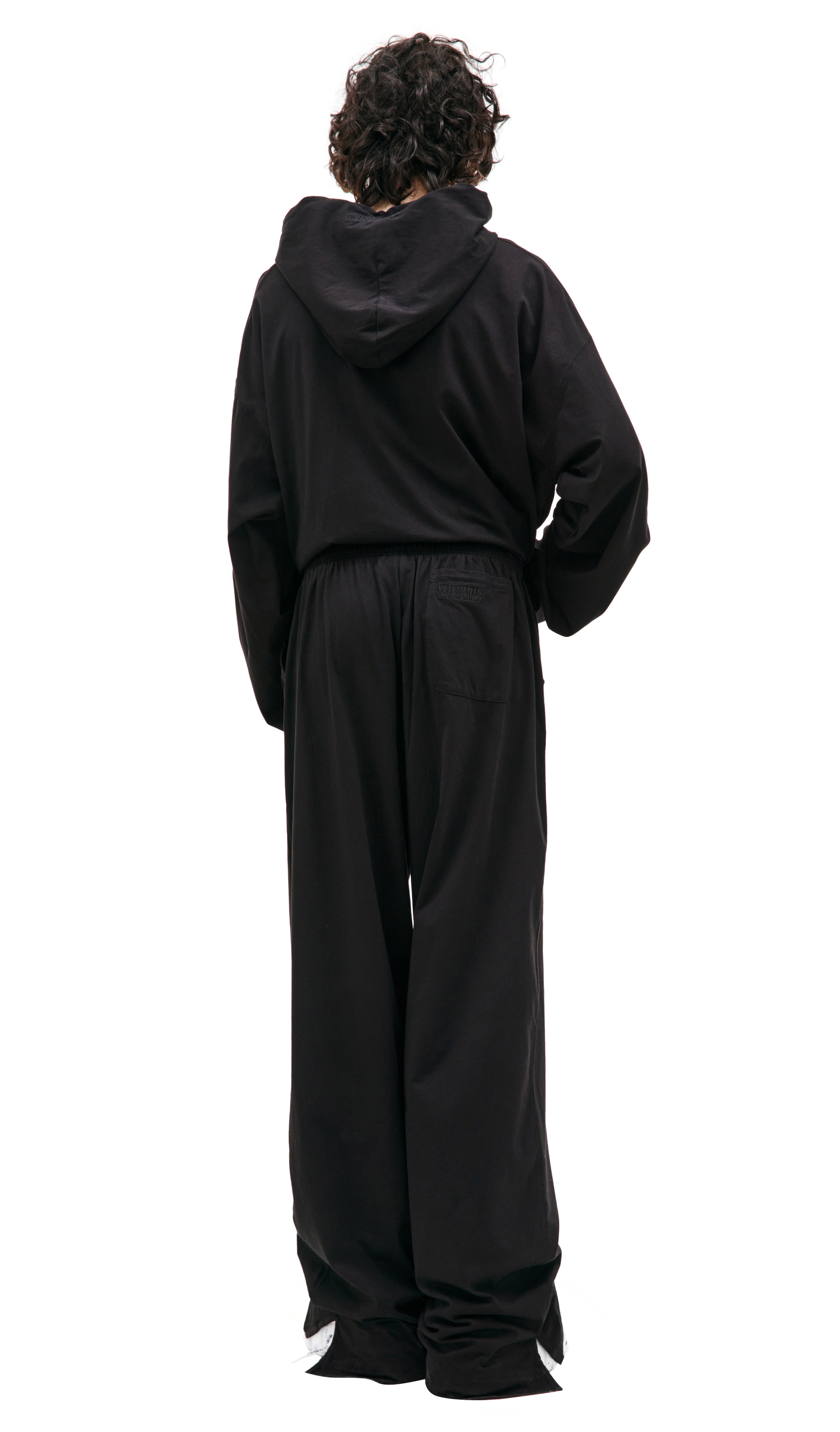 VETEMENTS Black oversized sweatpants