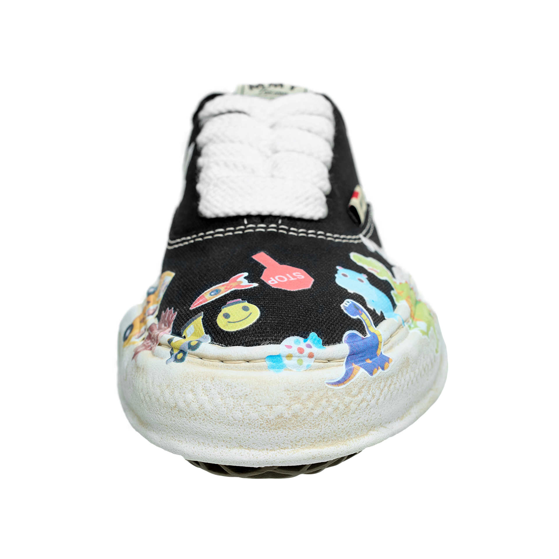 Maison Mihara Yasuhiro Black sticker sneakers
