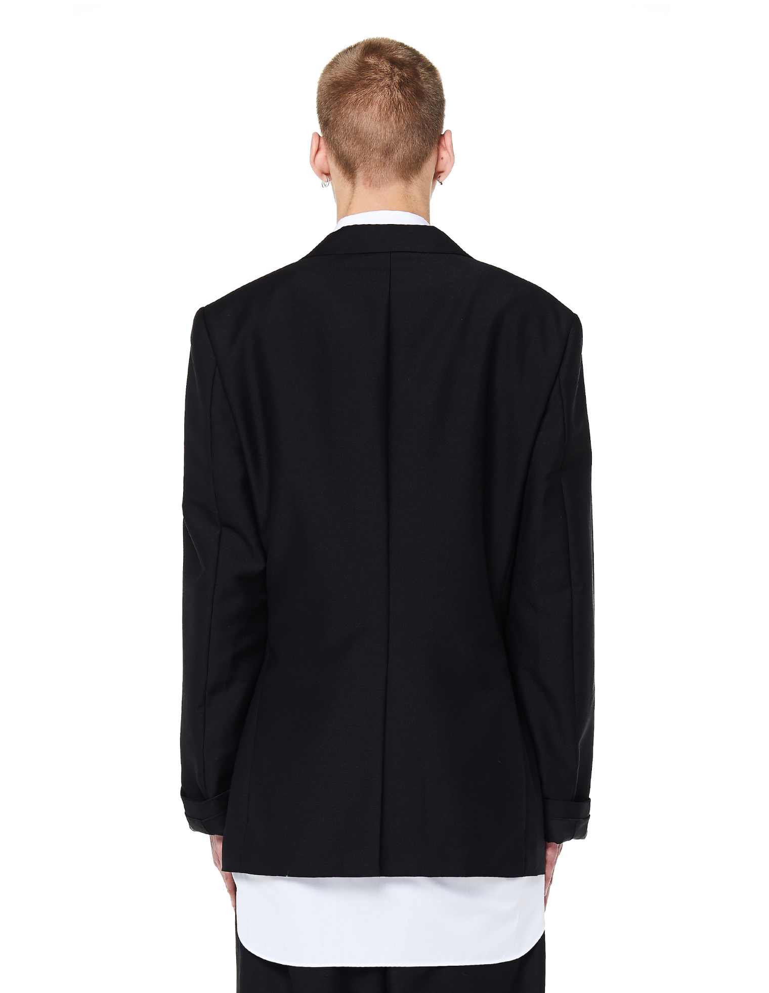 Comme des Garcons Homme plus Пиджак со сборками и вырезами