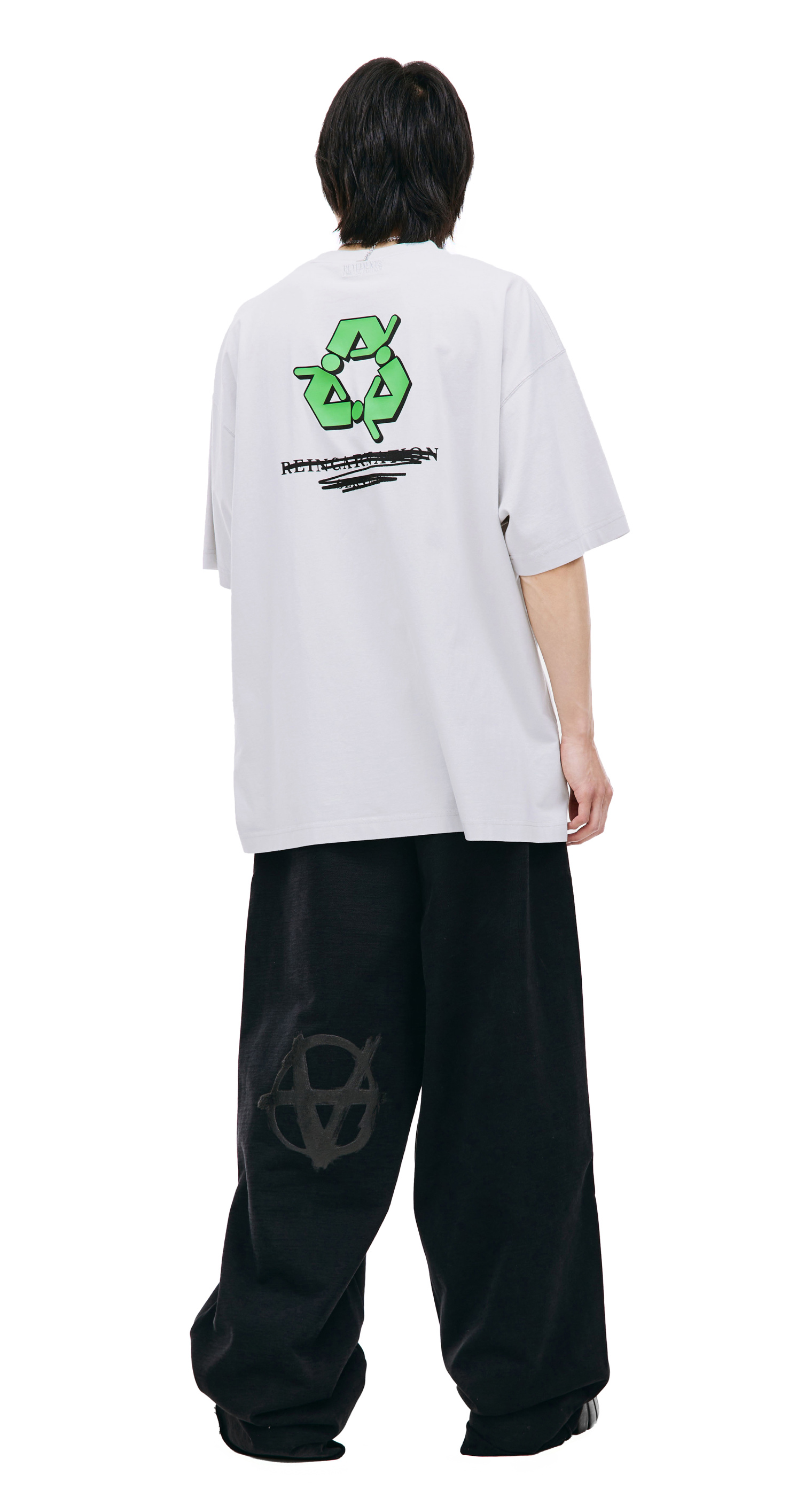 VETEMENTS Grey \'Don\'t Stress\' t-shirt