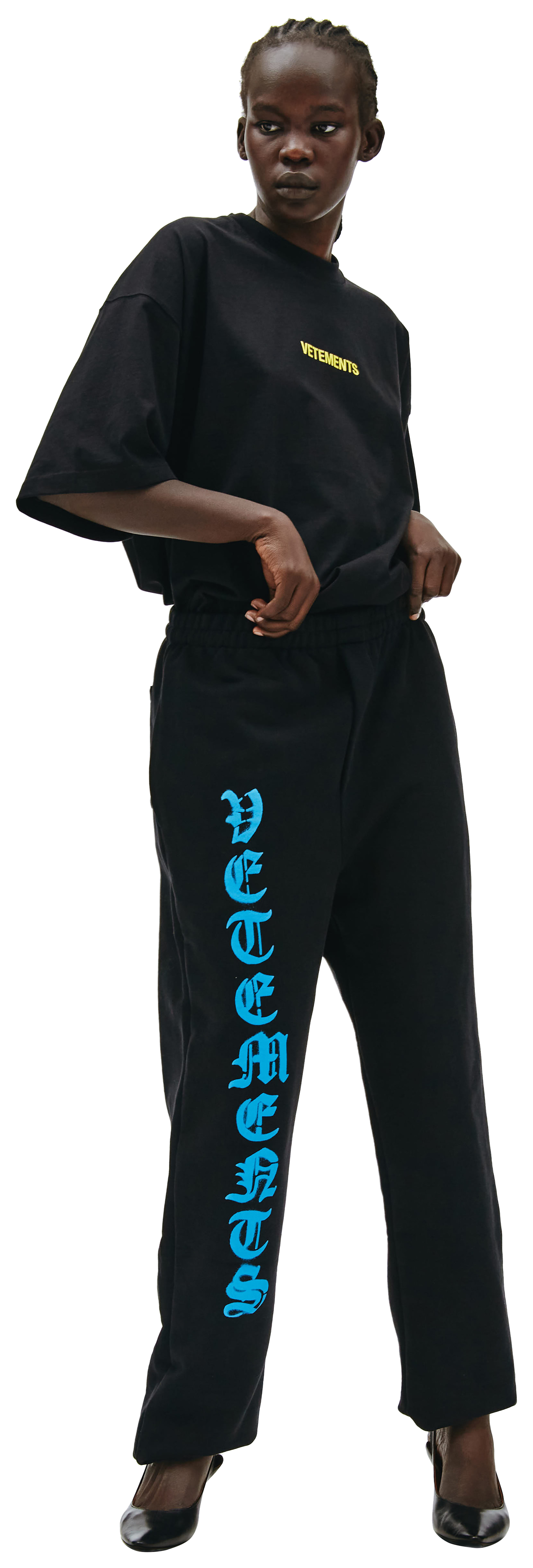 VETEMENTS Anarchy Logo Pants in black