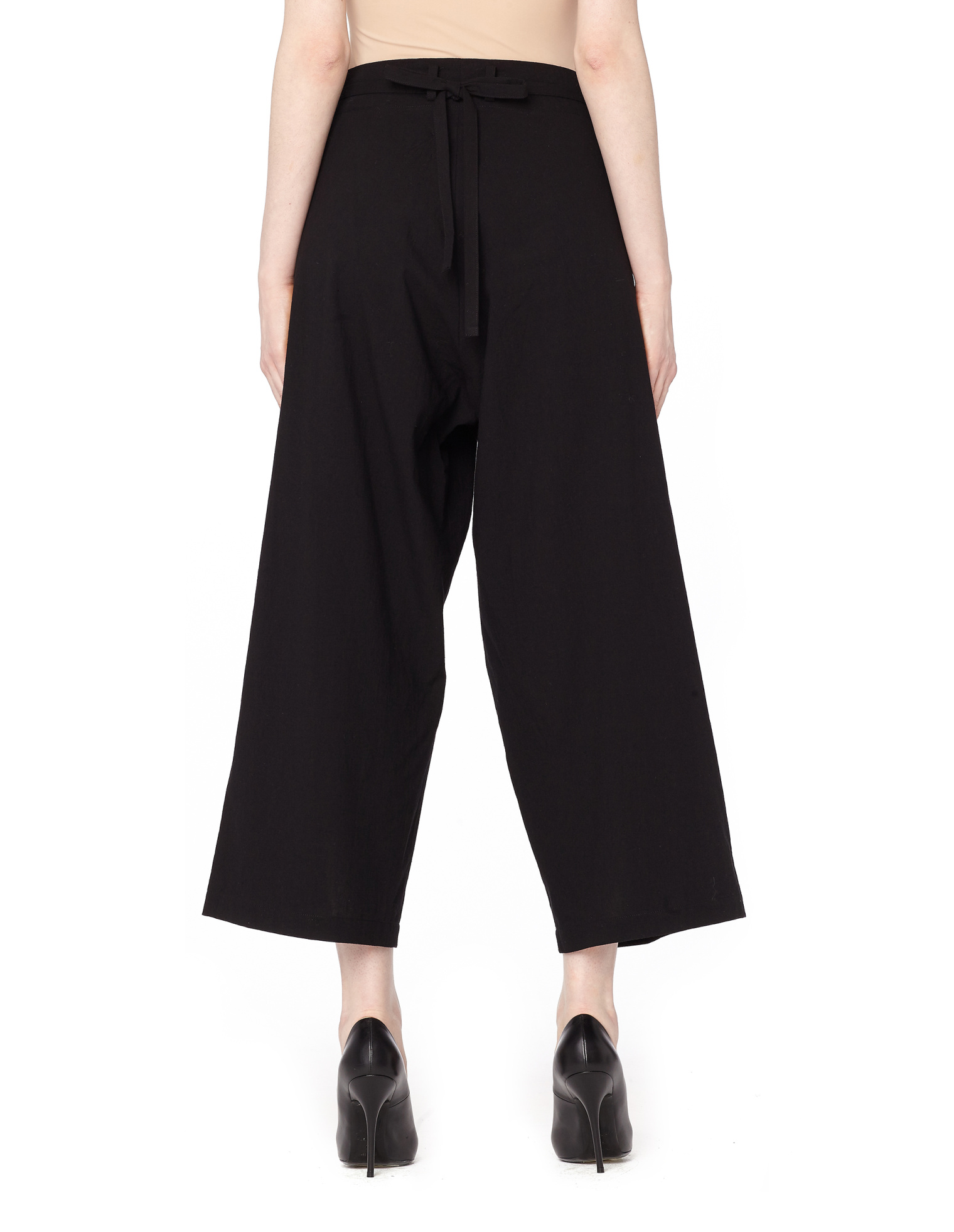 Yohji Yamamoto Широкие укороченные брюки