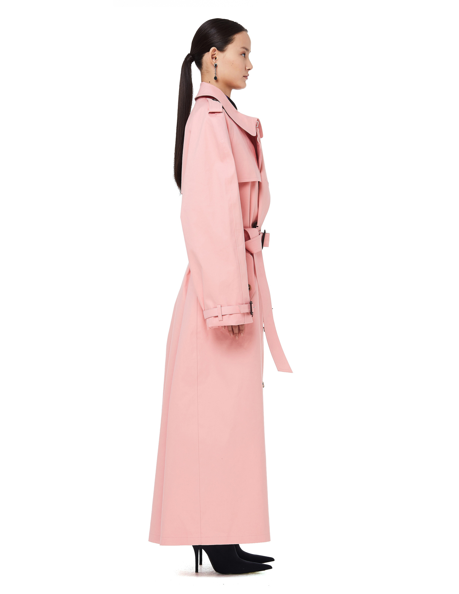 Maison Margiela Mackintosh Pink Waterproof Trench Coat