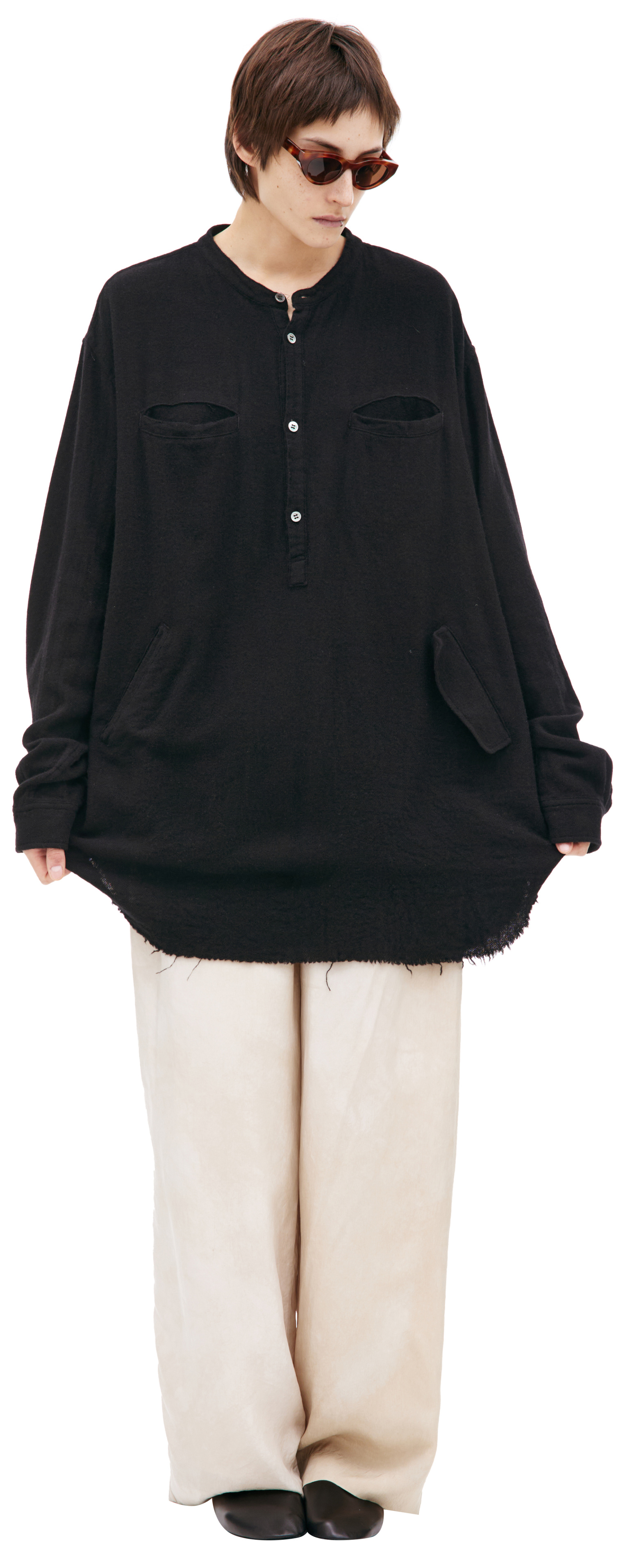 Undercover Black wool shirt