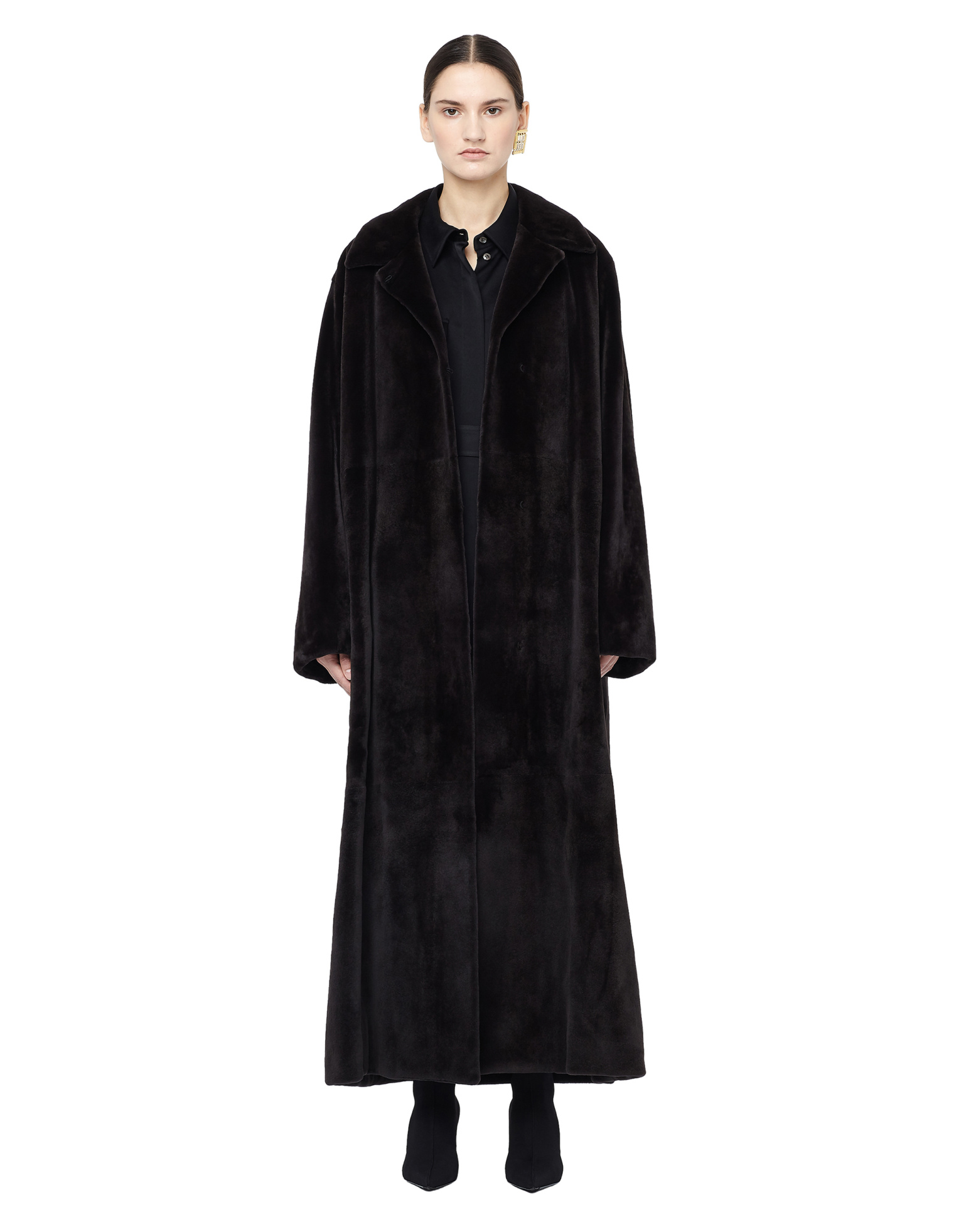 The Row Шуба из норки в пол Luster Coat