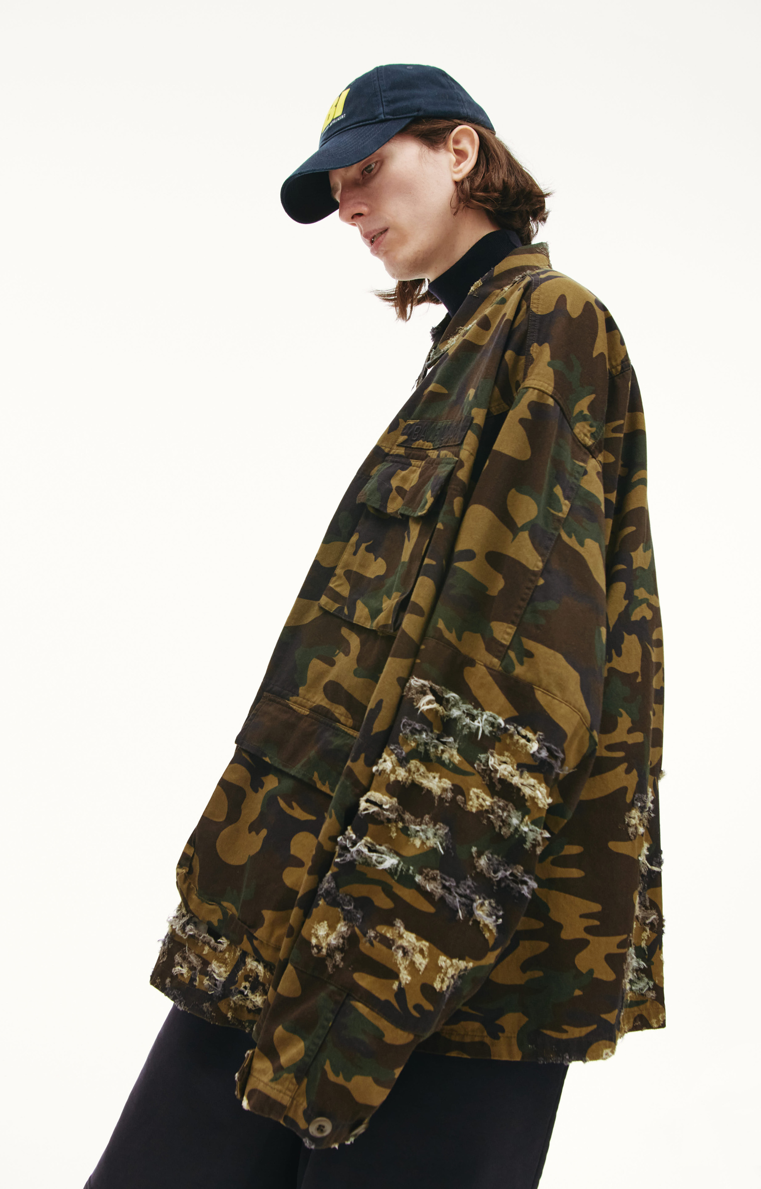 Balenciaga Camouflage Print Army Jacket