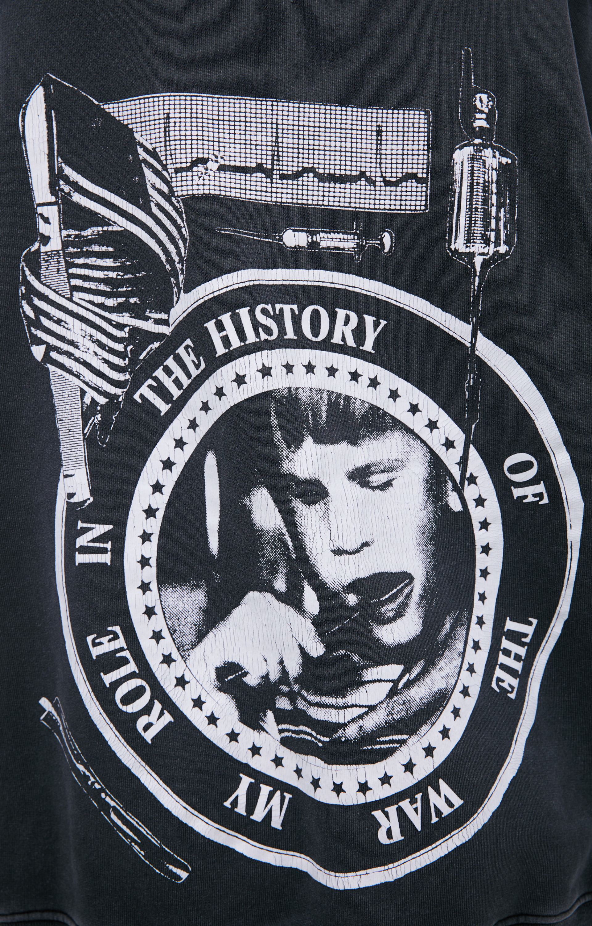 Enfants Riches Déprimés Dark grey hoodie with print