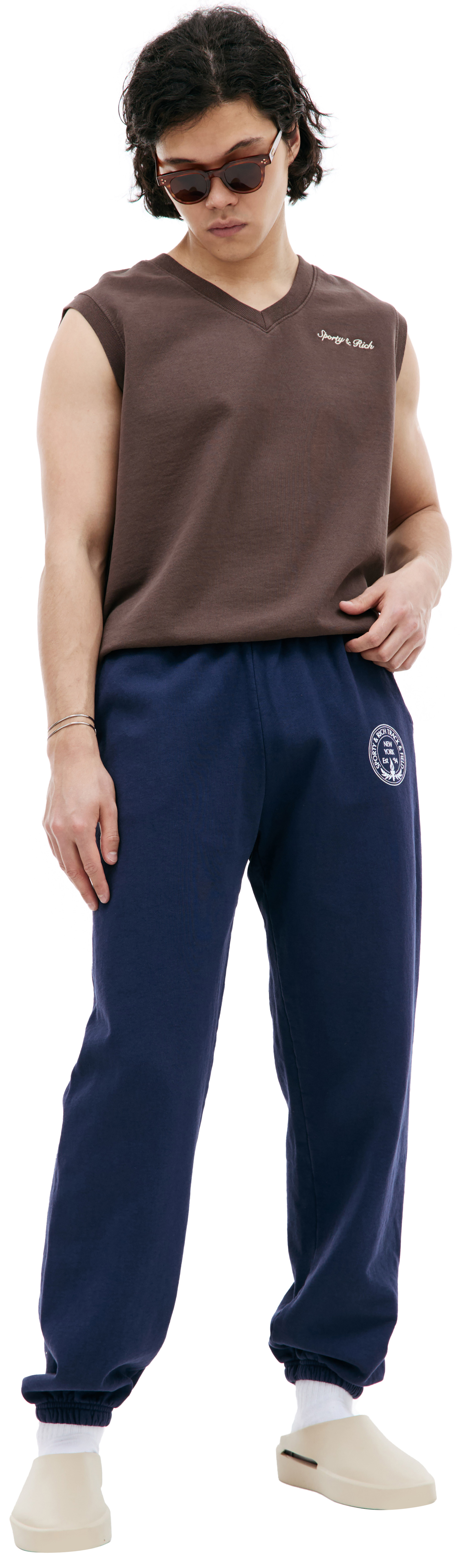 SPORTY & RICH Central Park cotton sweatpants