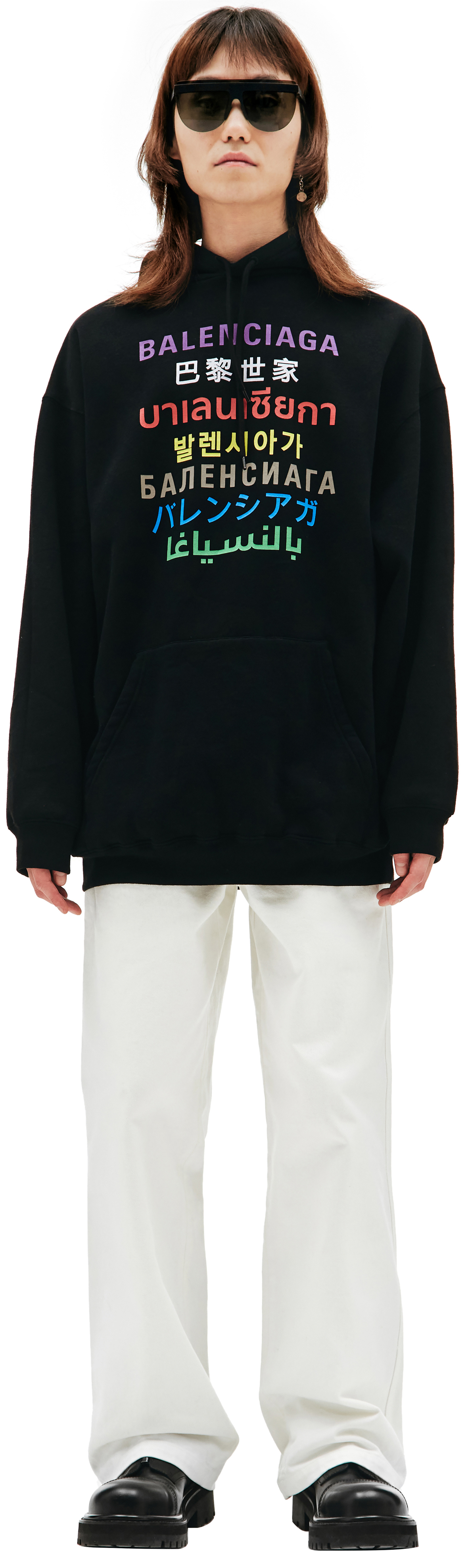 Balenciaga Languages Black Hoodie