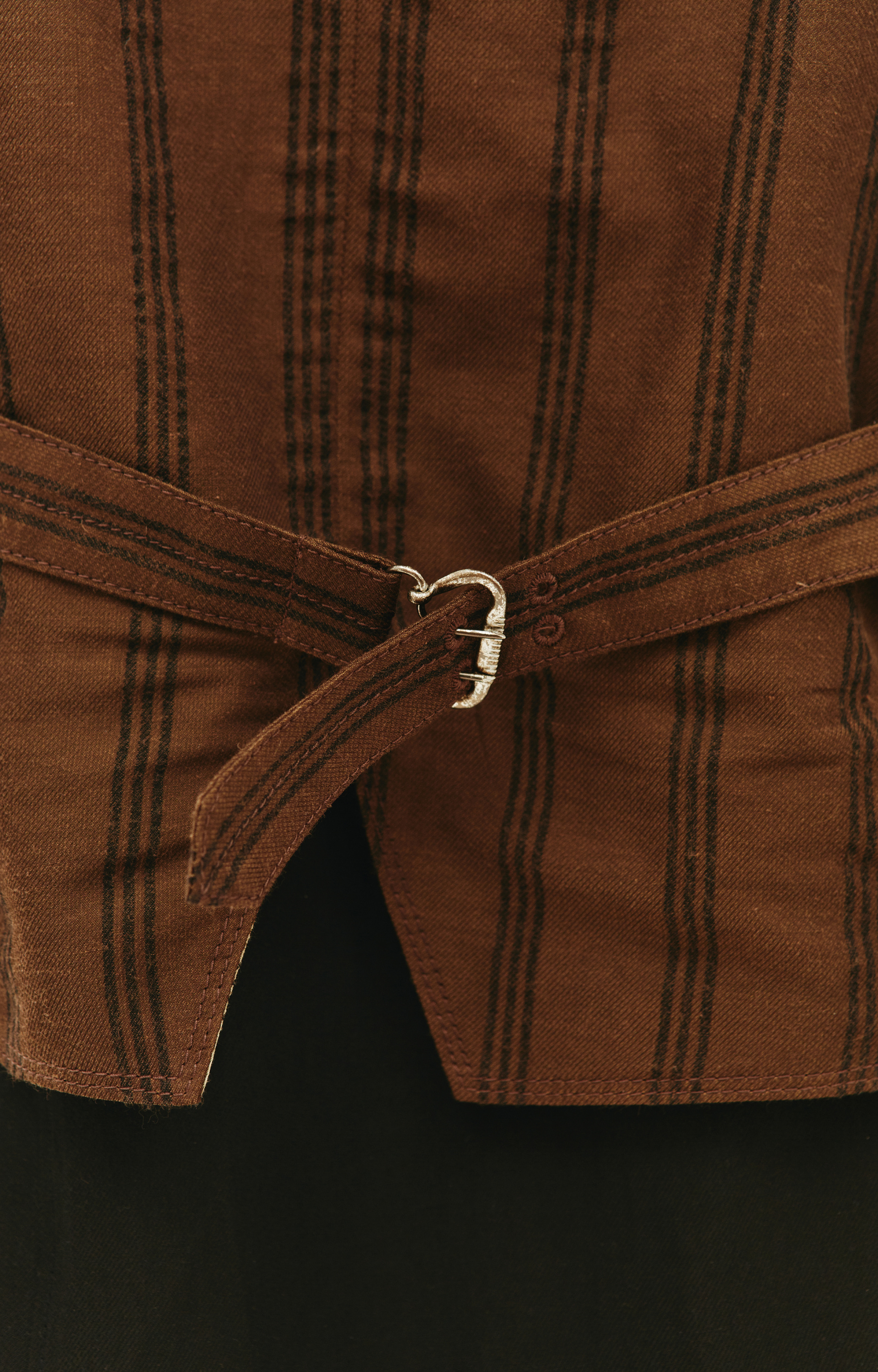 Ziggy Chen Striped Combination Vest