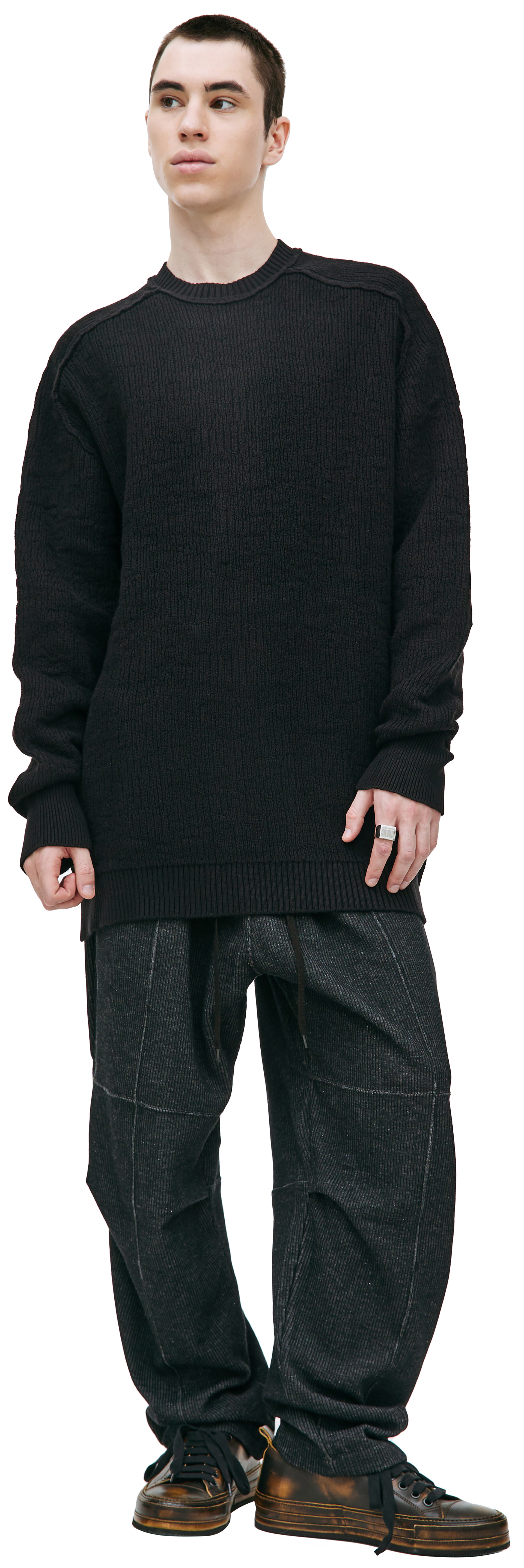 The Viridi-Anne Сotton sweater with zip up