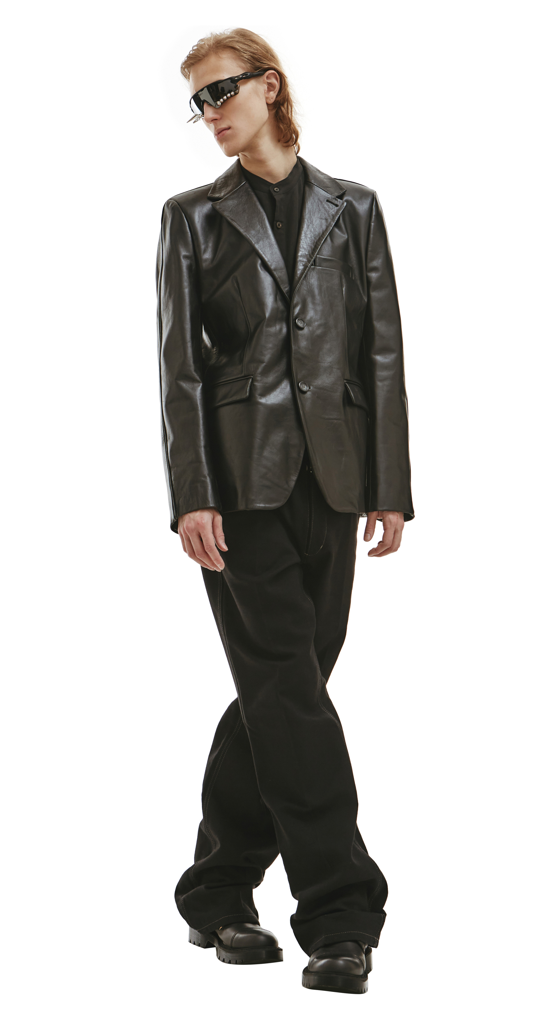 VTMNTS Oversized leather jacket