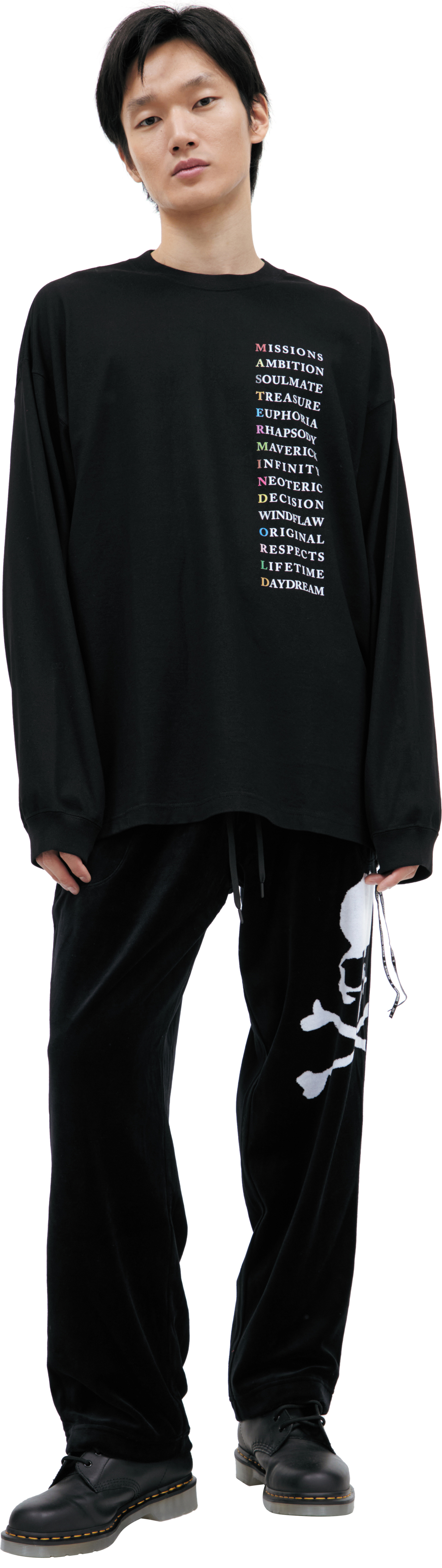 Mastermind WORLD Black longsleeve with print