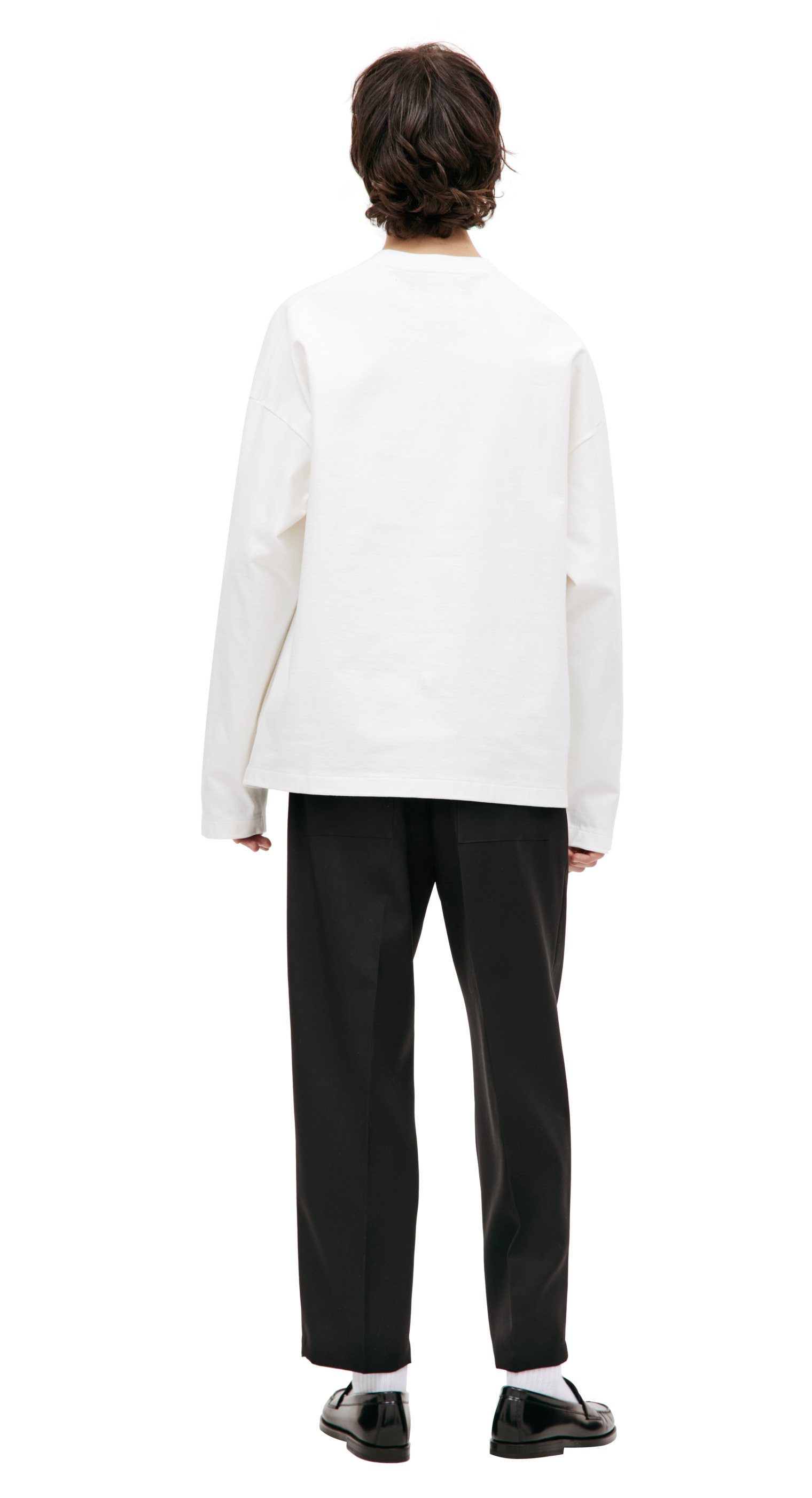 Jil Sander Оверсайз лонгслив с логотипом