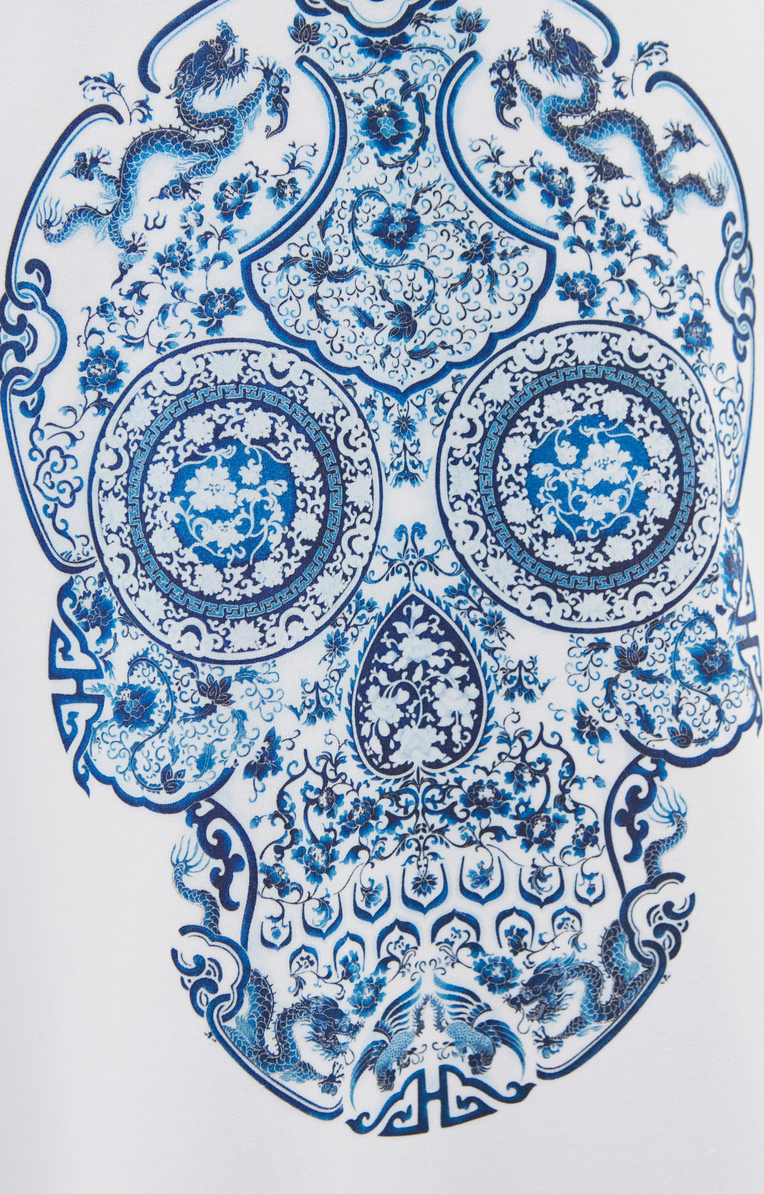 Junya Watanabe Paisley Skull printed t-shirt