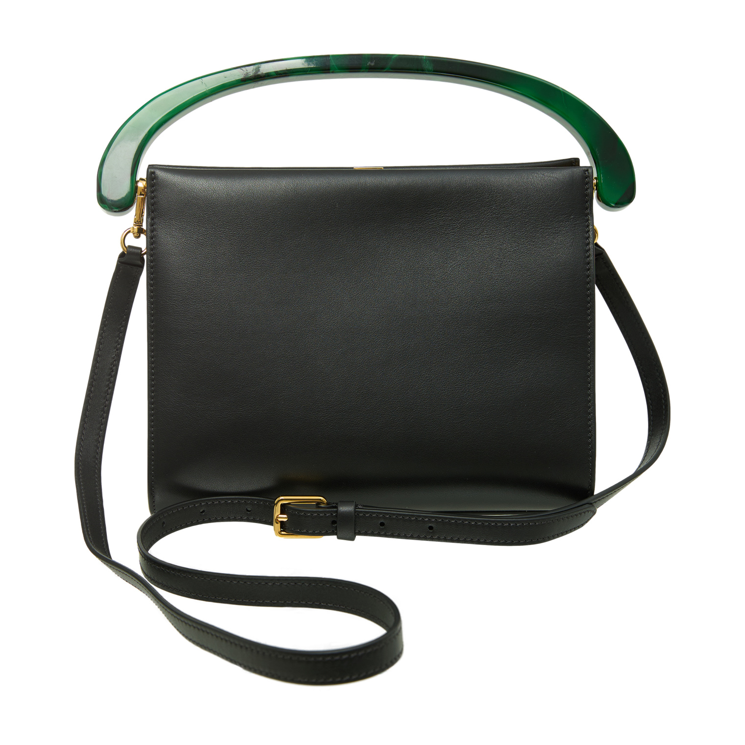 Dries Van Noten Black leather bag