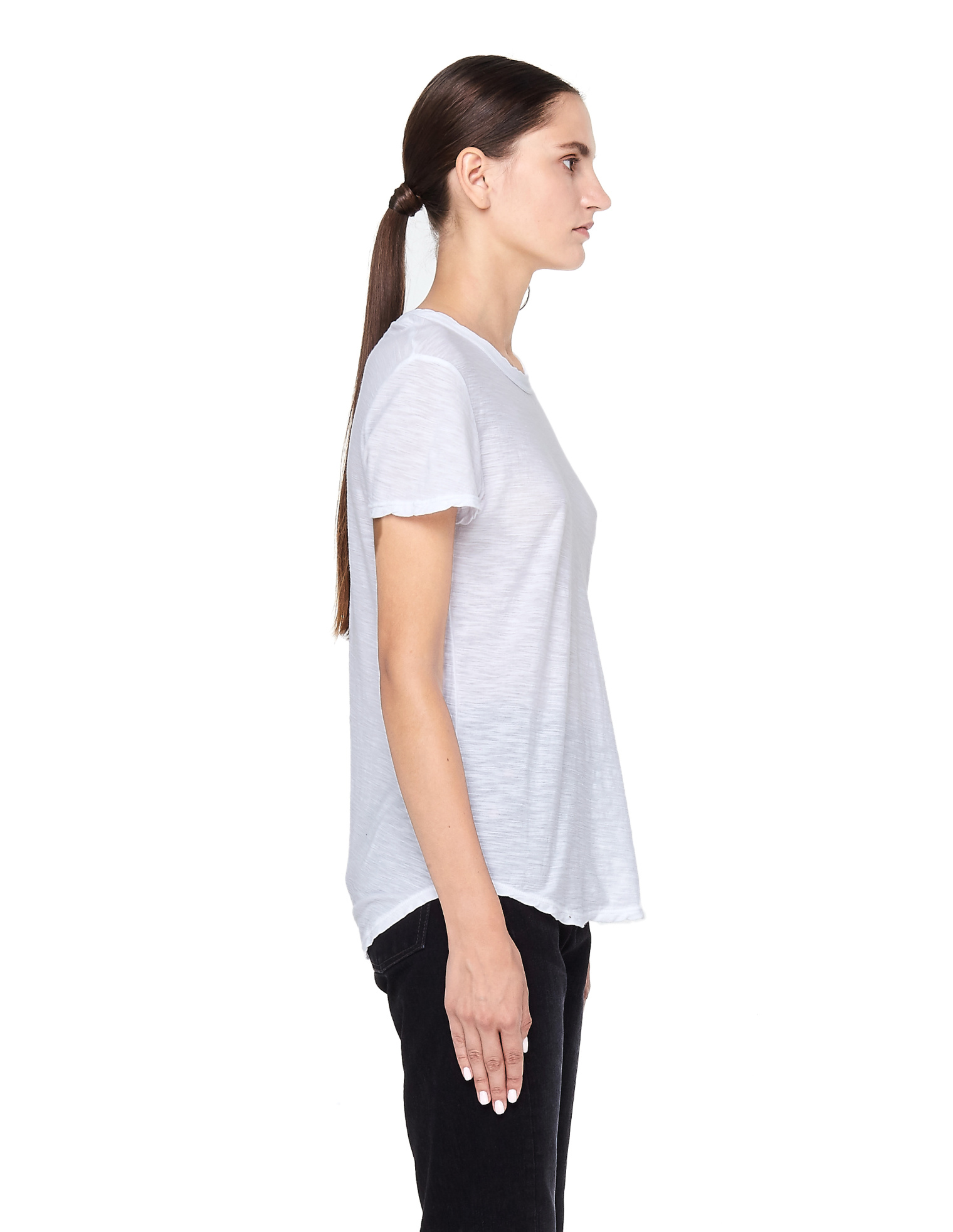 James Perse White Cotton T-Shirt