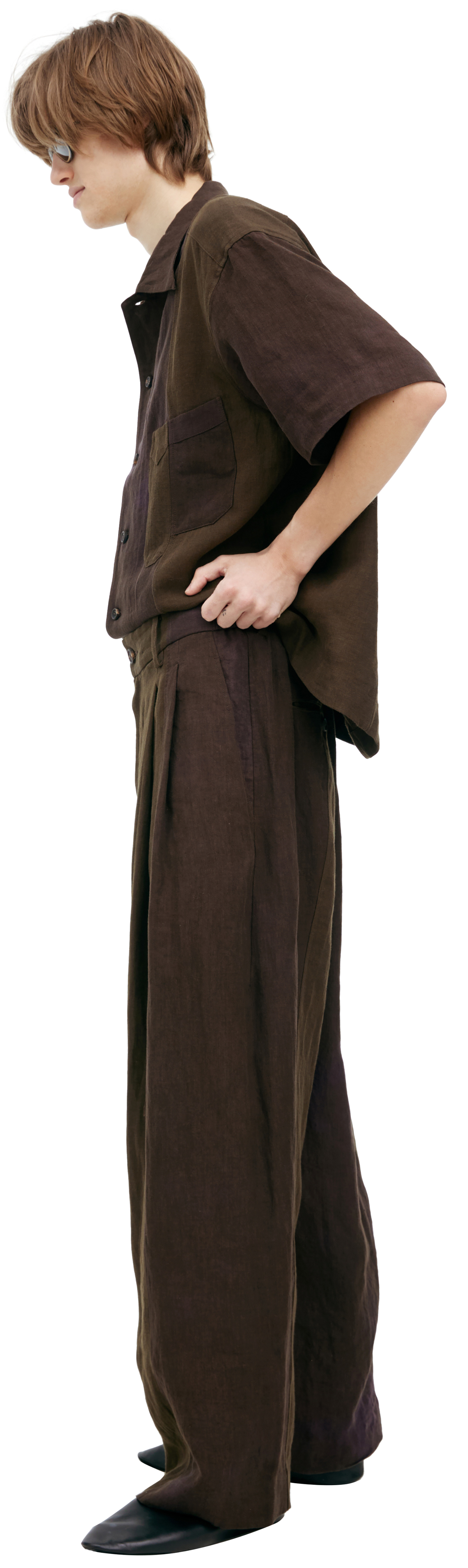 Ziggy Chen Wide linen trousers