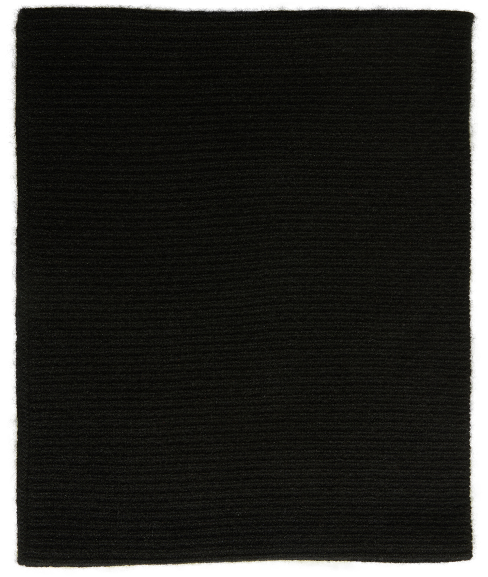 TOTEME Black scarf with a fine ribbed pattern