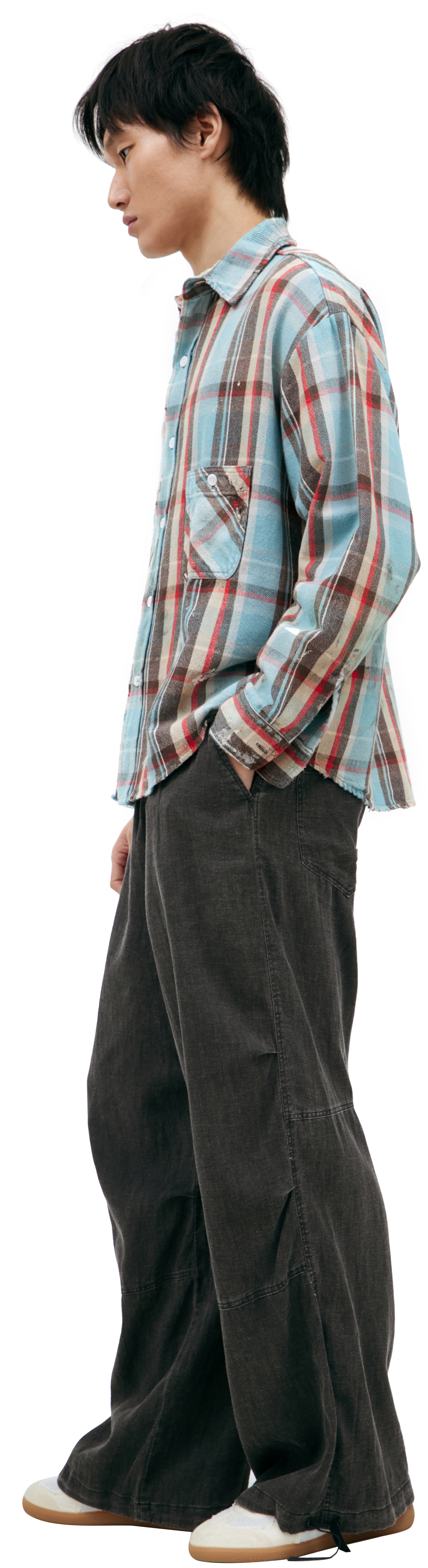 Saint Mxxxxxx Oversize plaid shirt