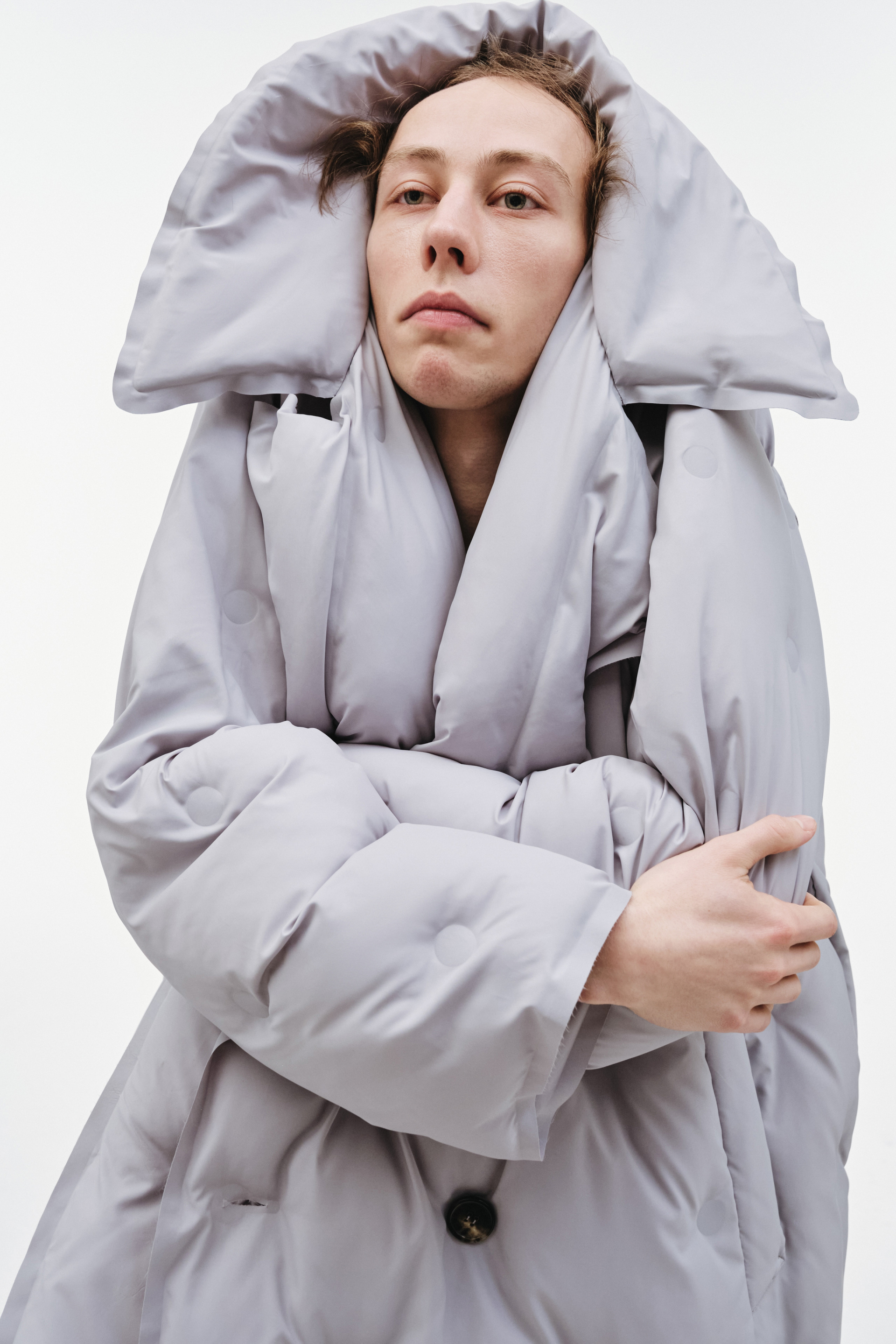 Maison Margiela Grey Glam Slam Puffer