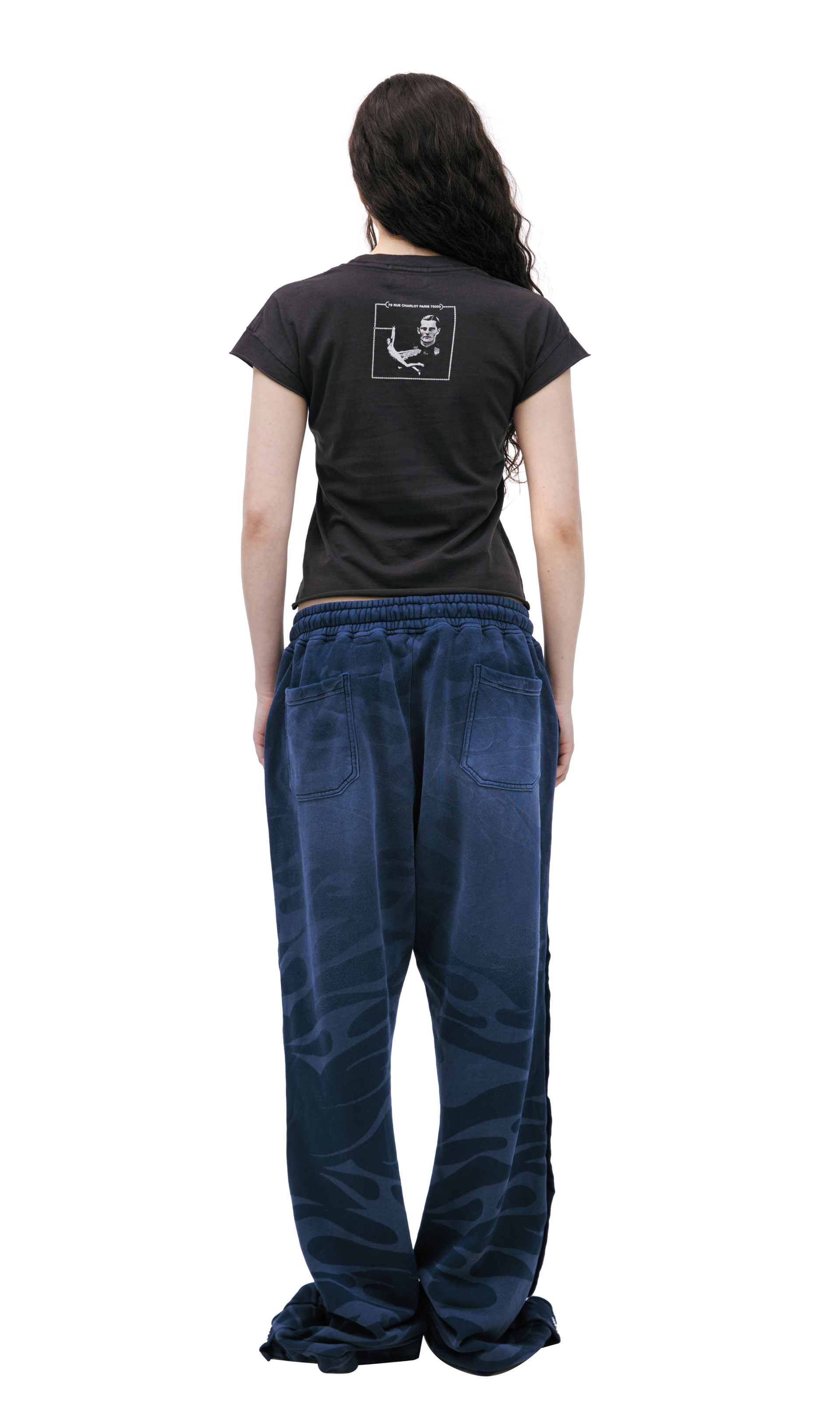 Hellstar Trousers with a logo on the stripes