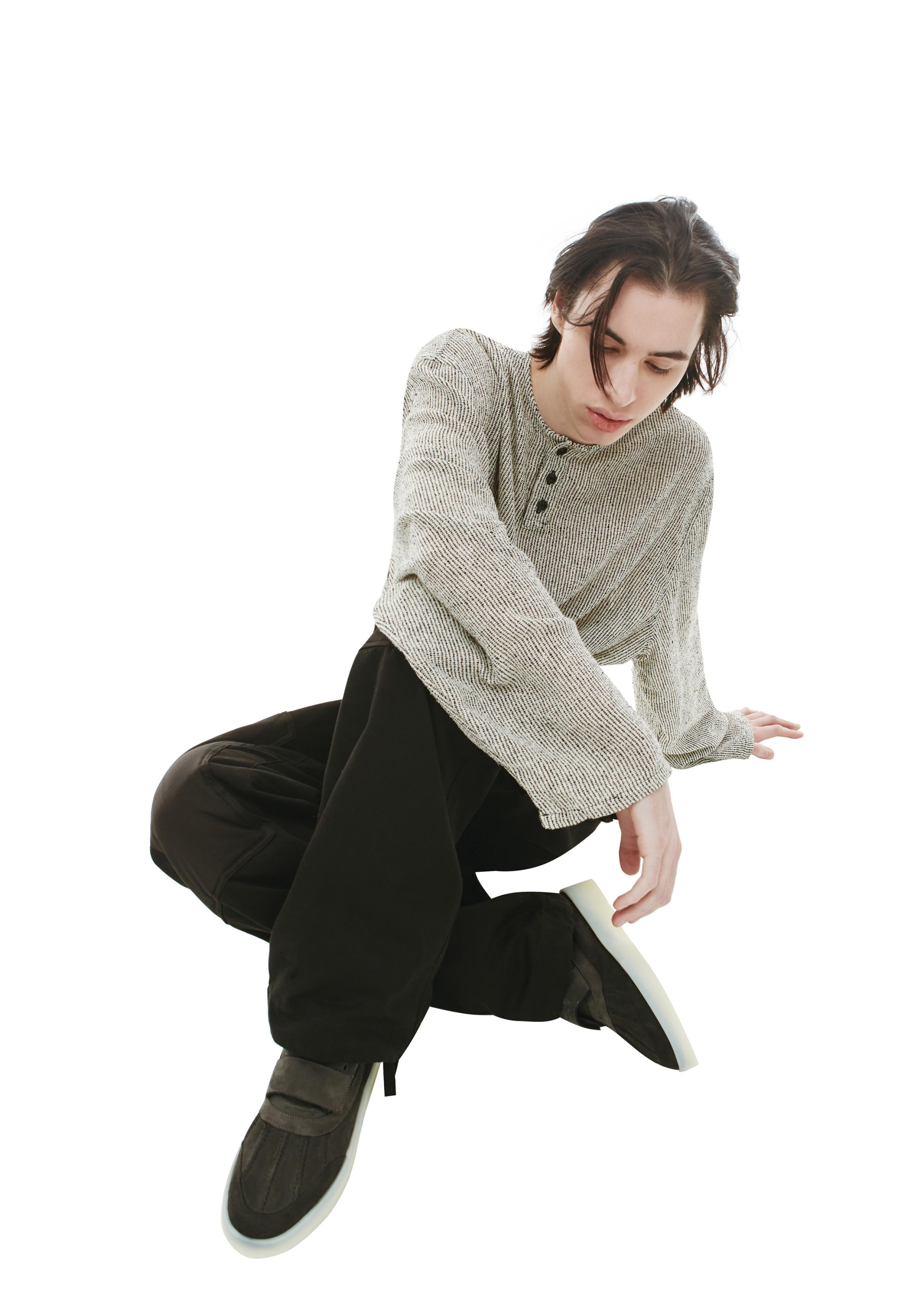 BTFL Grey longsleeve with 3 button