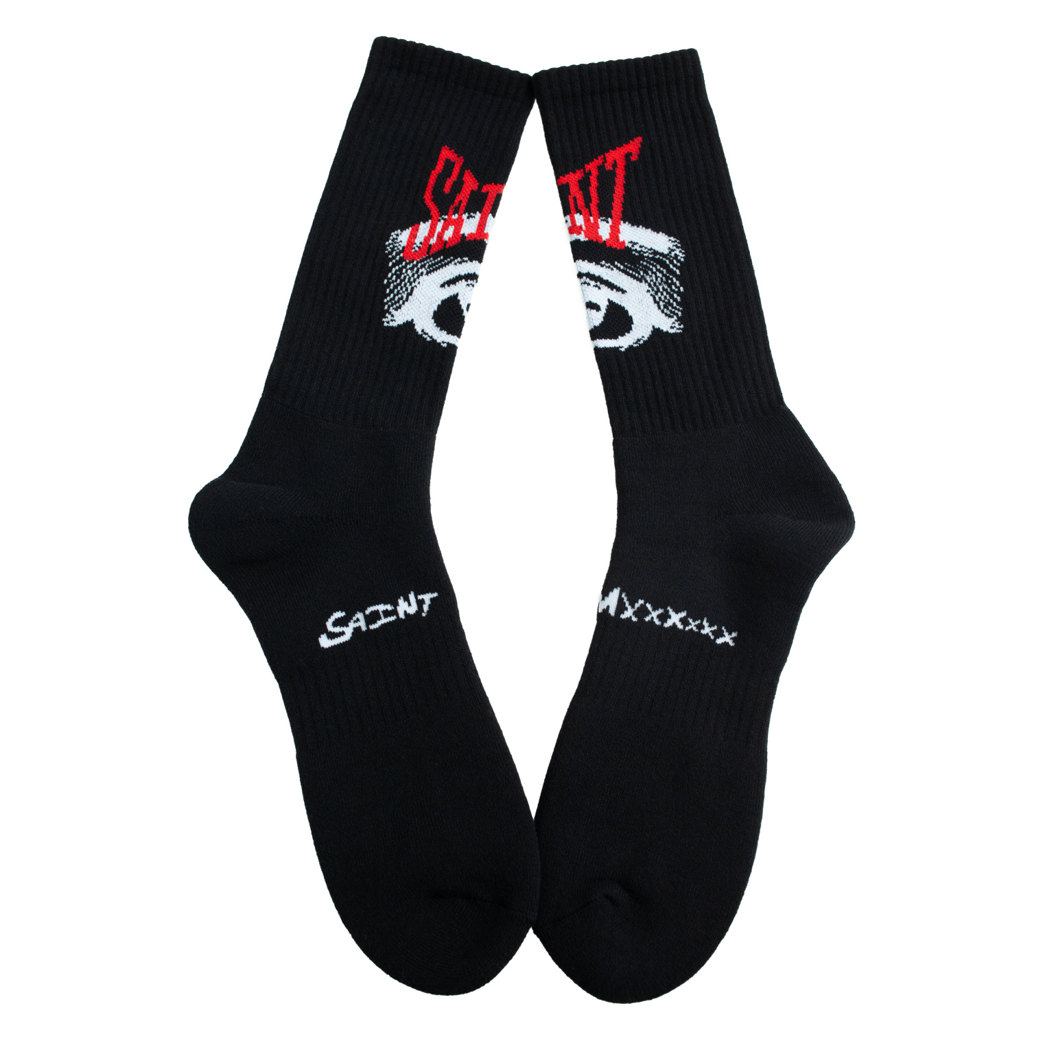 Saint Mxxxxxx Black print socks