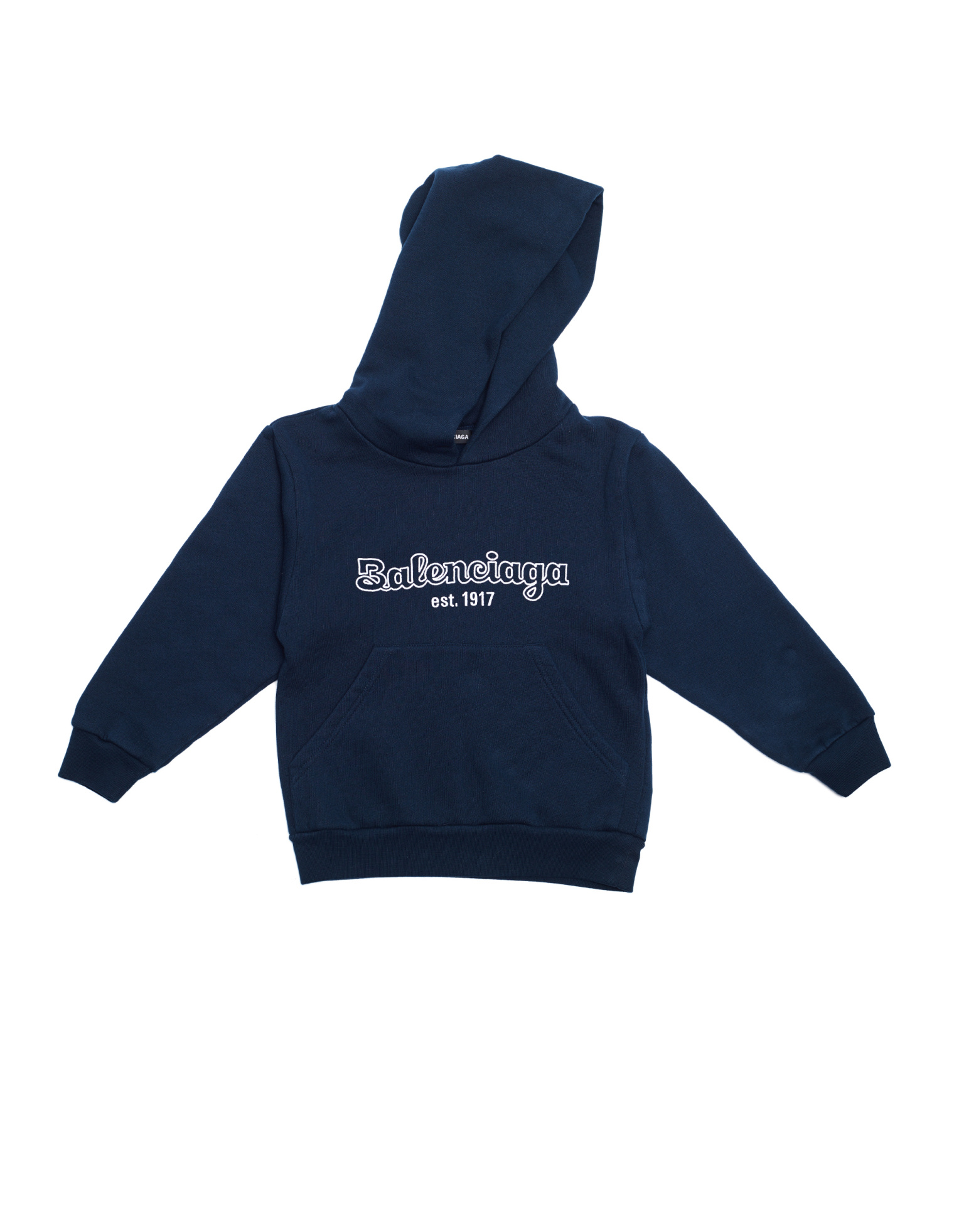 Balenciaga Kids Хлопковое худи с логотипом EST.1917