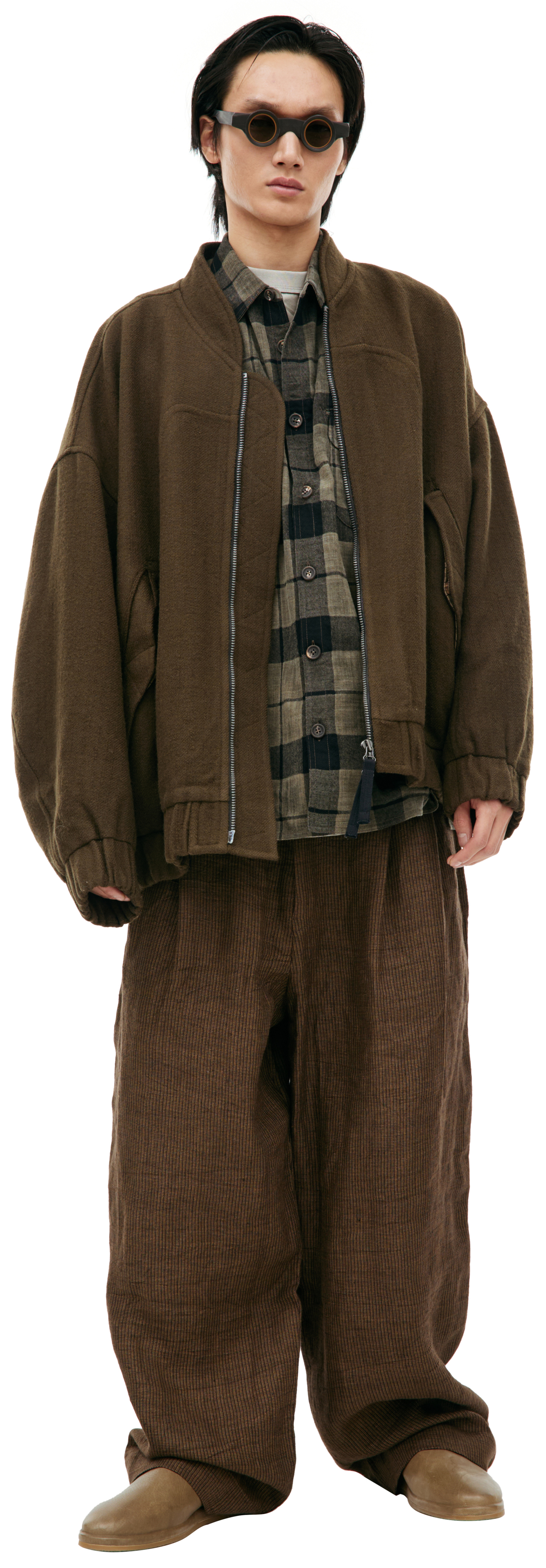 Ziggy Chen Wool bomber