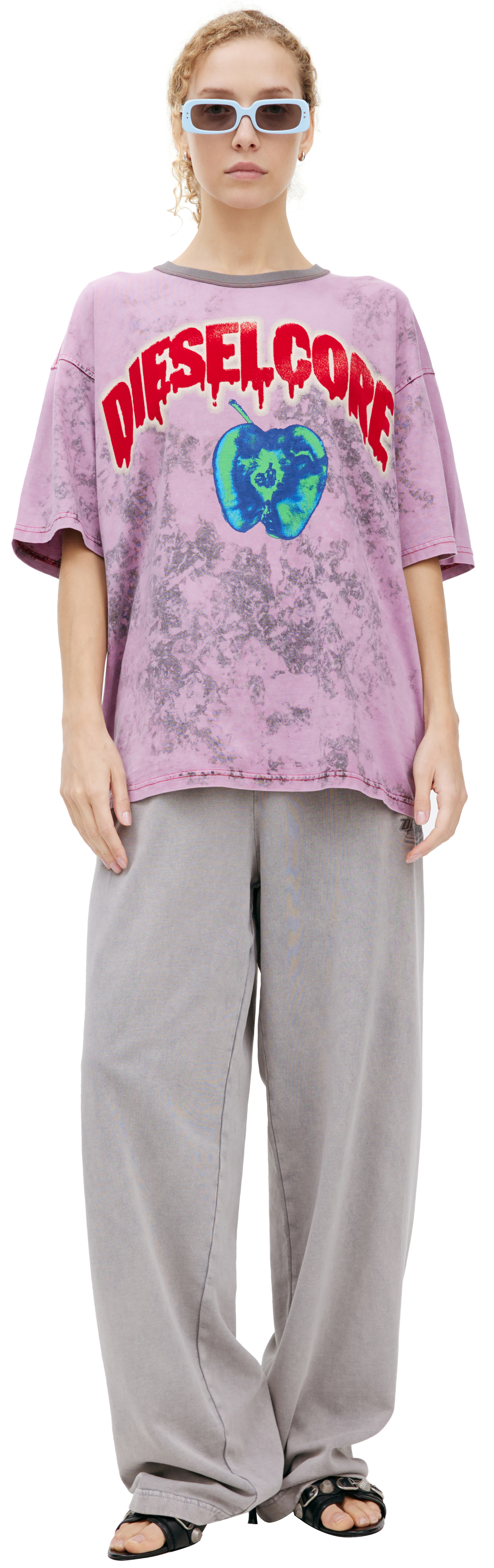 Diesel T-shirt with \'dieselcore\' print