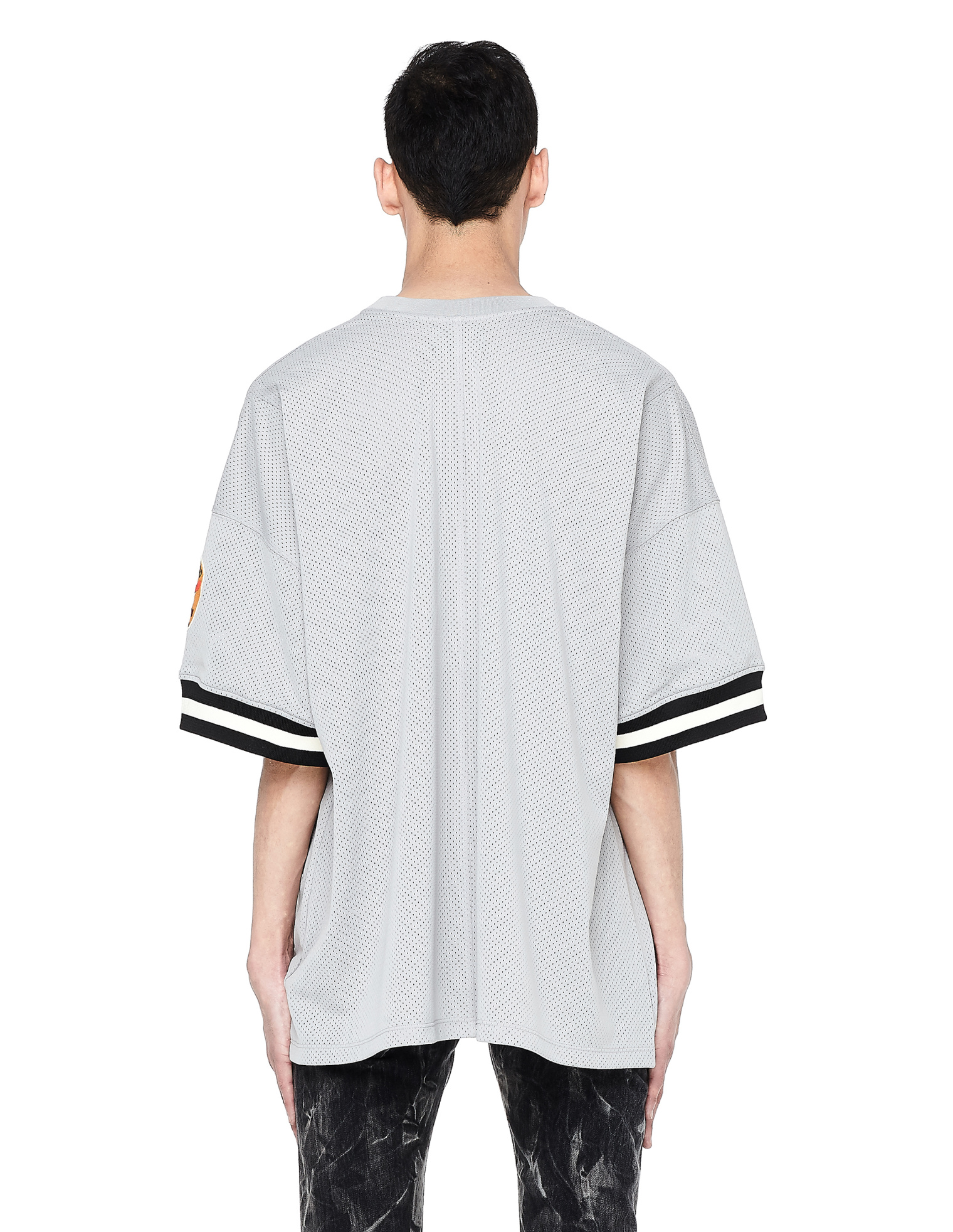 Fear of God Grey Mesh Away Baseball Jersey