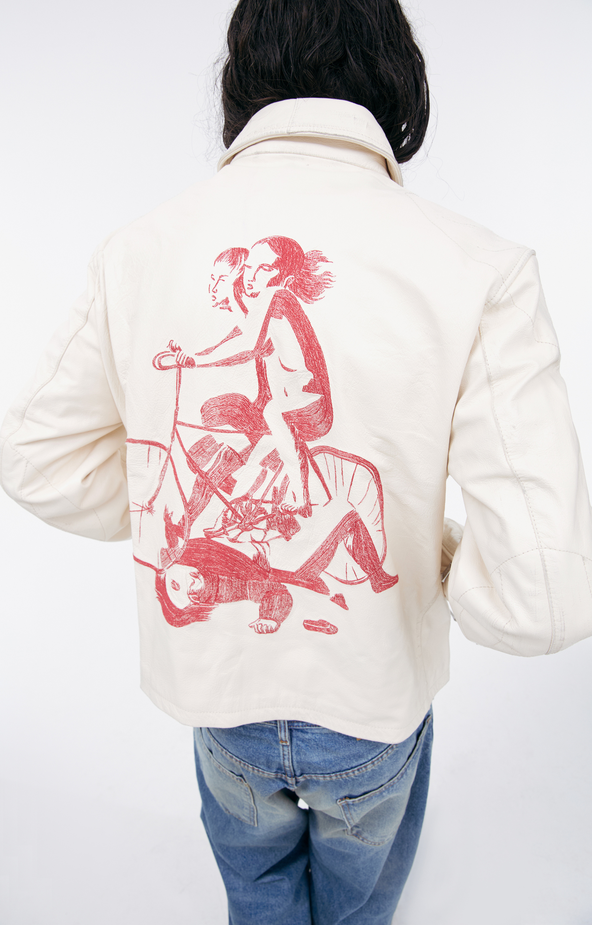 Enfants Riches Déprimés Hieroglyphic leather jacket