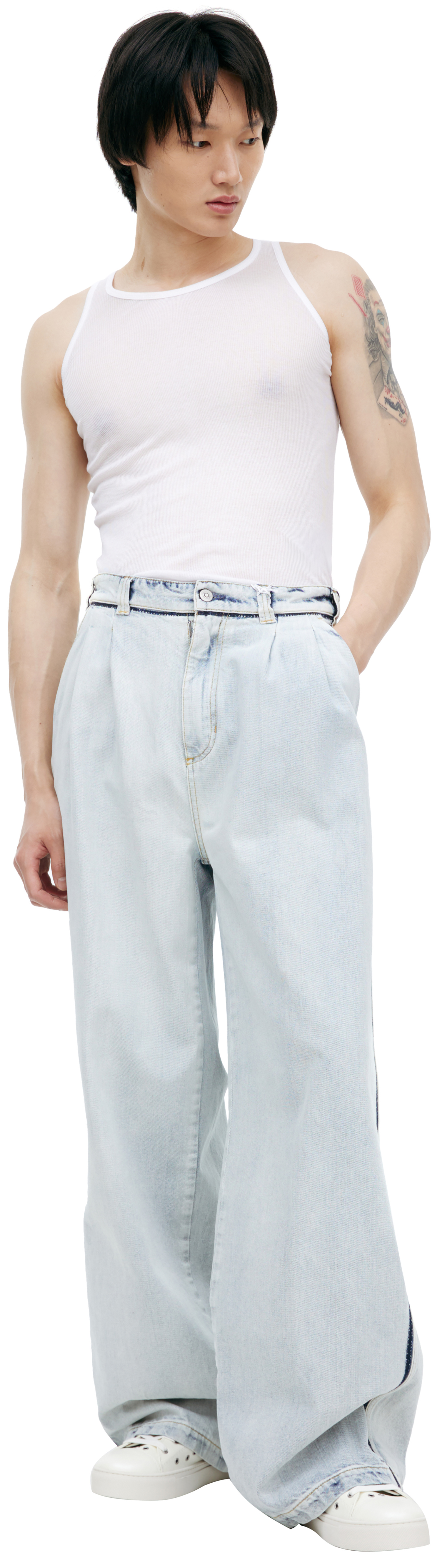 Maison Margiela Jeans with contrast stitching