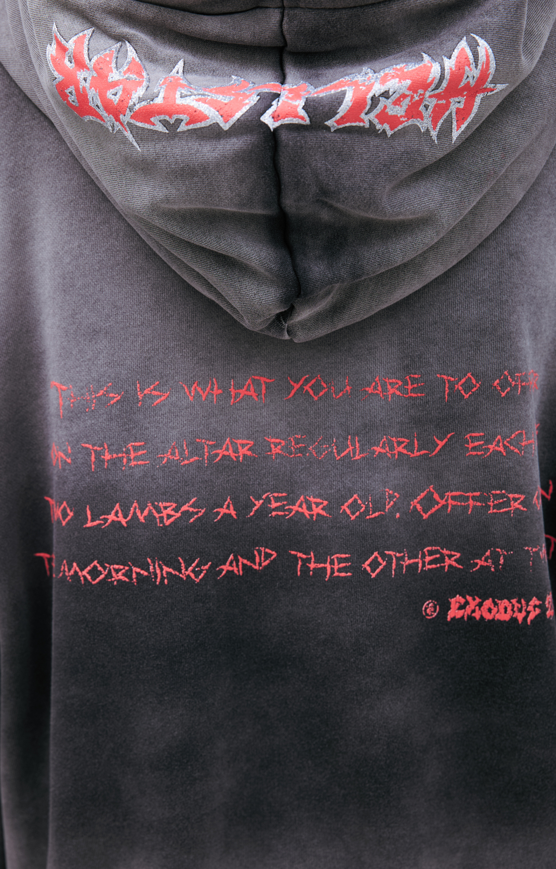 Hellstar Grey printed hoodie