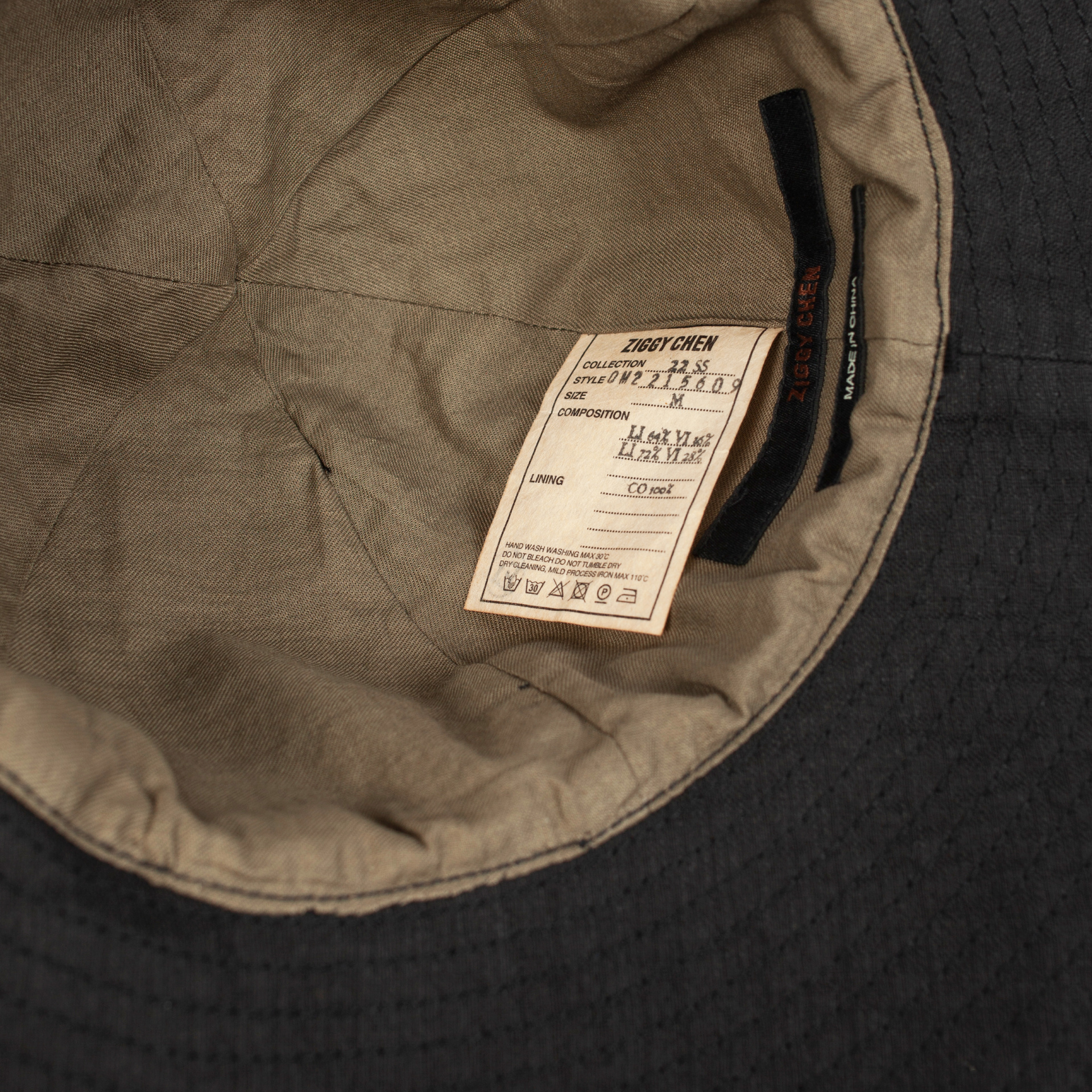 Ziggy Chen Wide-brim Linen Hat
